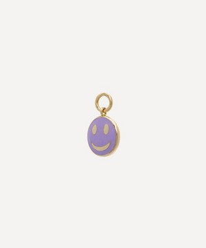 Roxanne First - x Marianne Theodorsen 9ct Gold Lilac Smiley Face Charm image number 2