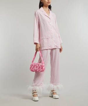 Sleeper - Pink Vichy Party Pajama Set image number 1