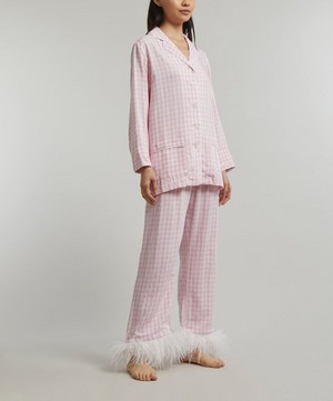 Sleeper - Pink Vichy Party Pajama Set image number 2