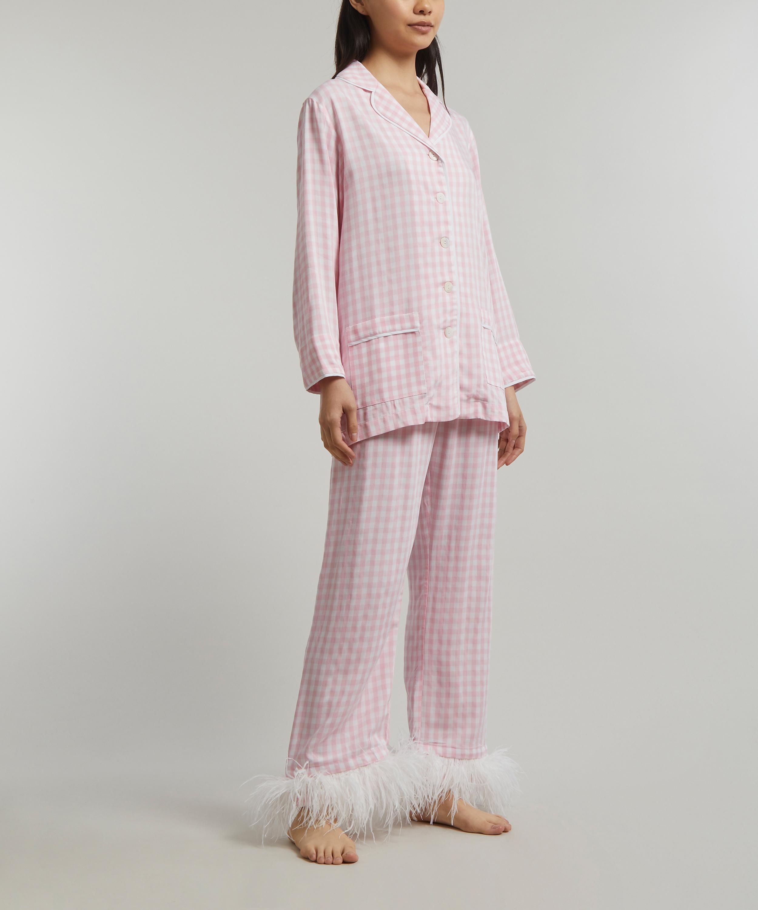 {Stripe & Stare} Pajama Set :: Pink Primrose Plaid