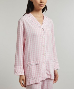 Sleeper - Pink Vichy Party Pajama Set image number 4