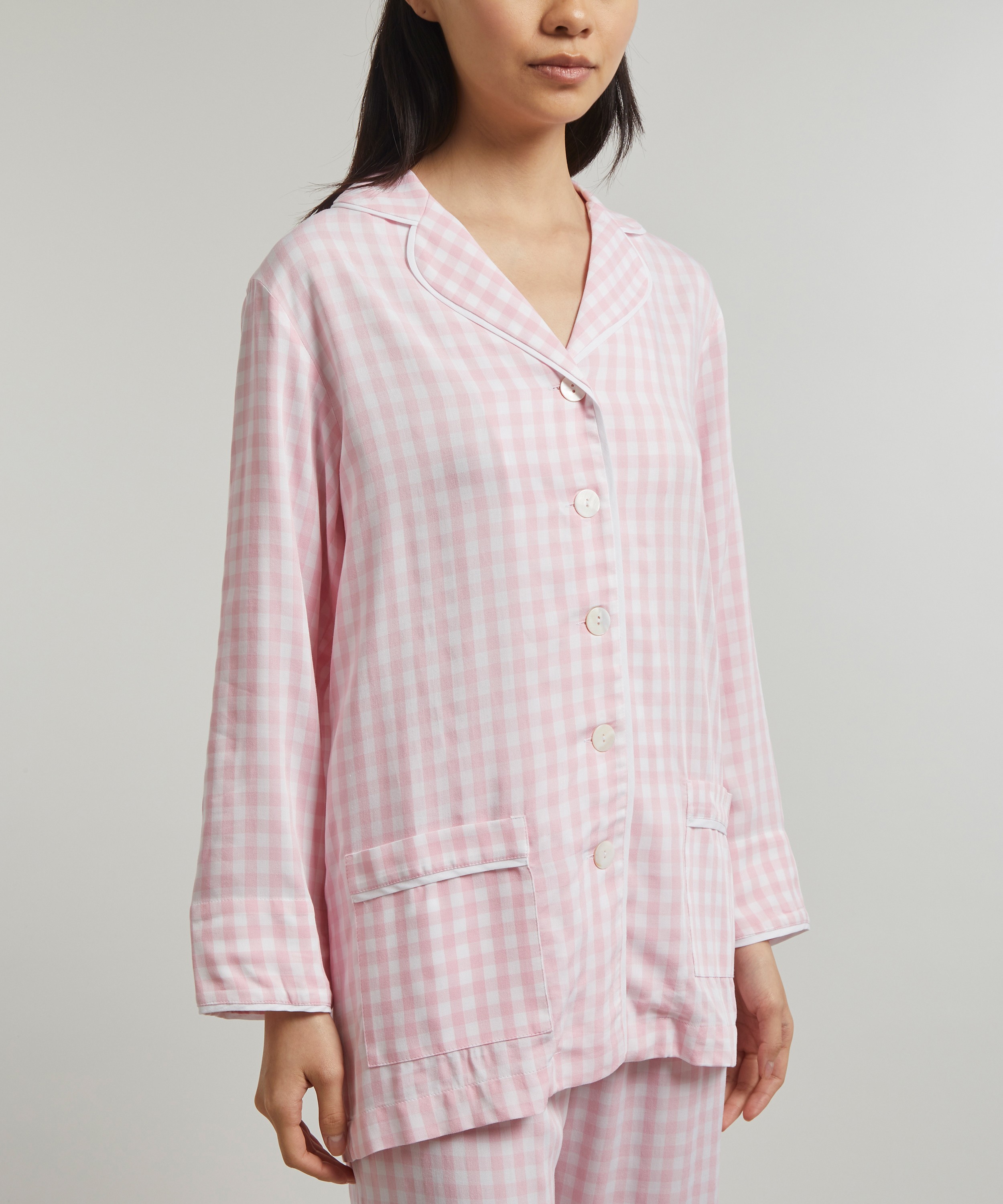 Party Pajama with Detachable Feathers in Pink Stripes