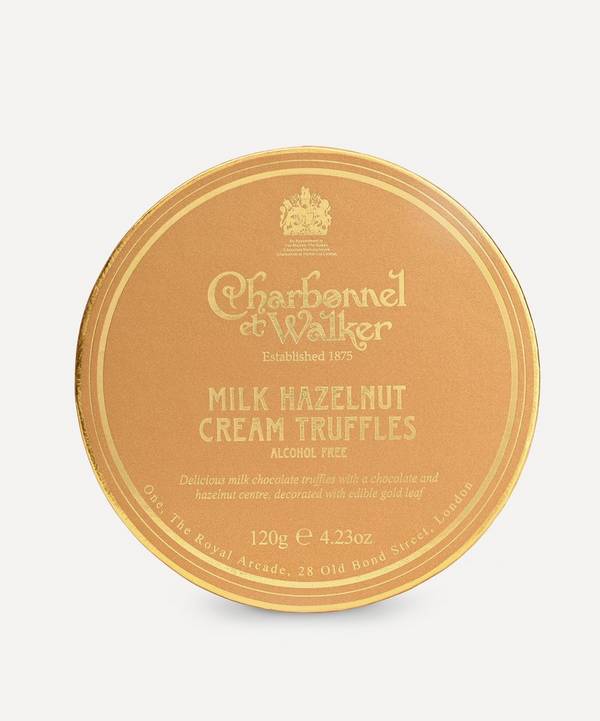 Charbonnel et Walker - Milk Hazelnut Cream Truffles with Edible Gold Leaf 120g
