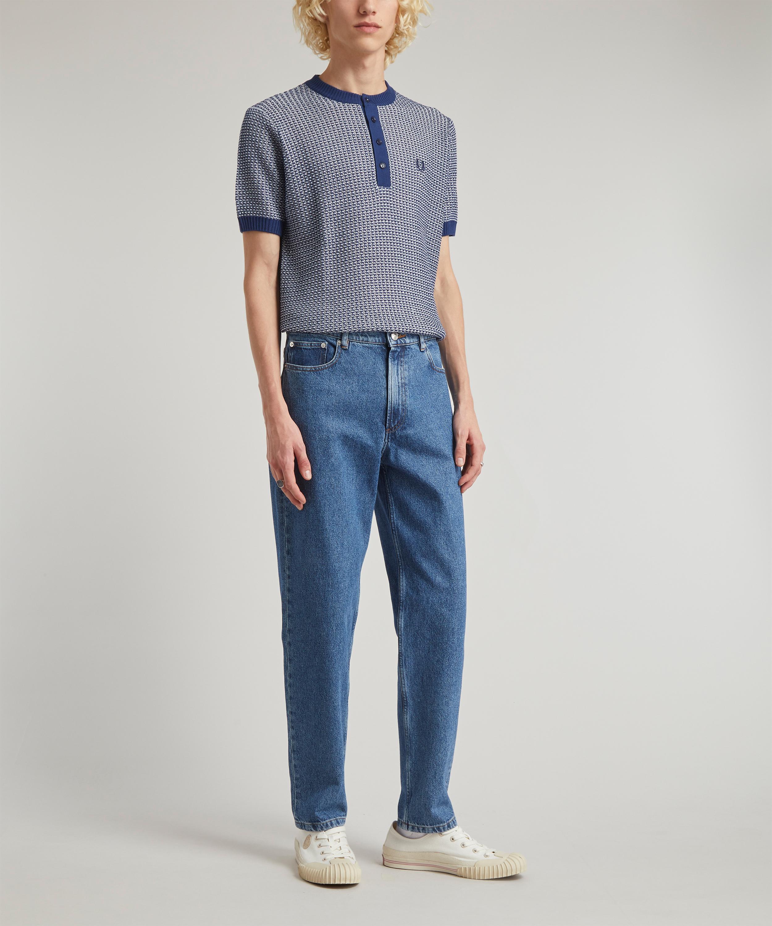 Fred Perry - Re-Issues Two Coloured Textured Henley Polo-Shirt image number 1
