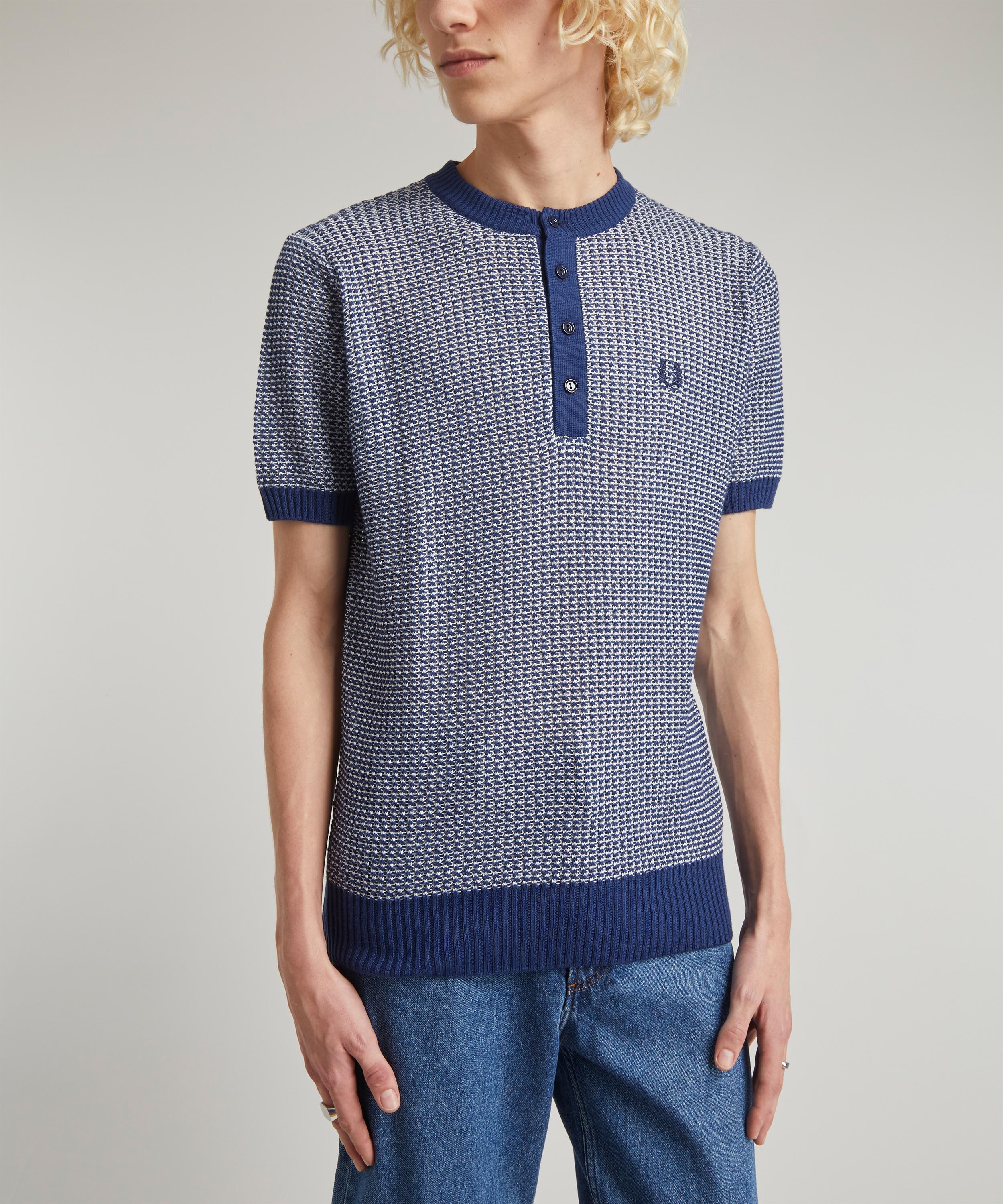 Fred Perry - Re-Issues Two Coloured Textured Henley Polo-Shirt image number 2
