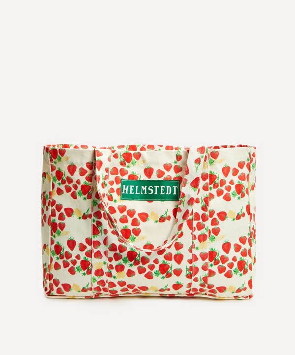 HELMSTEDT - Terry Strawberry-Print Canvas Bag image number null
