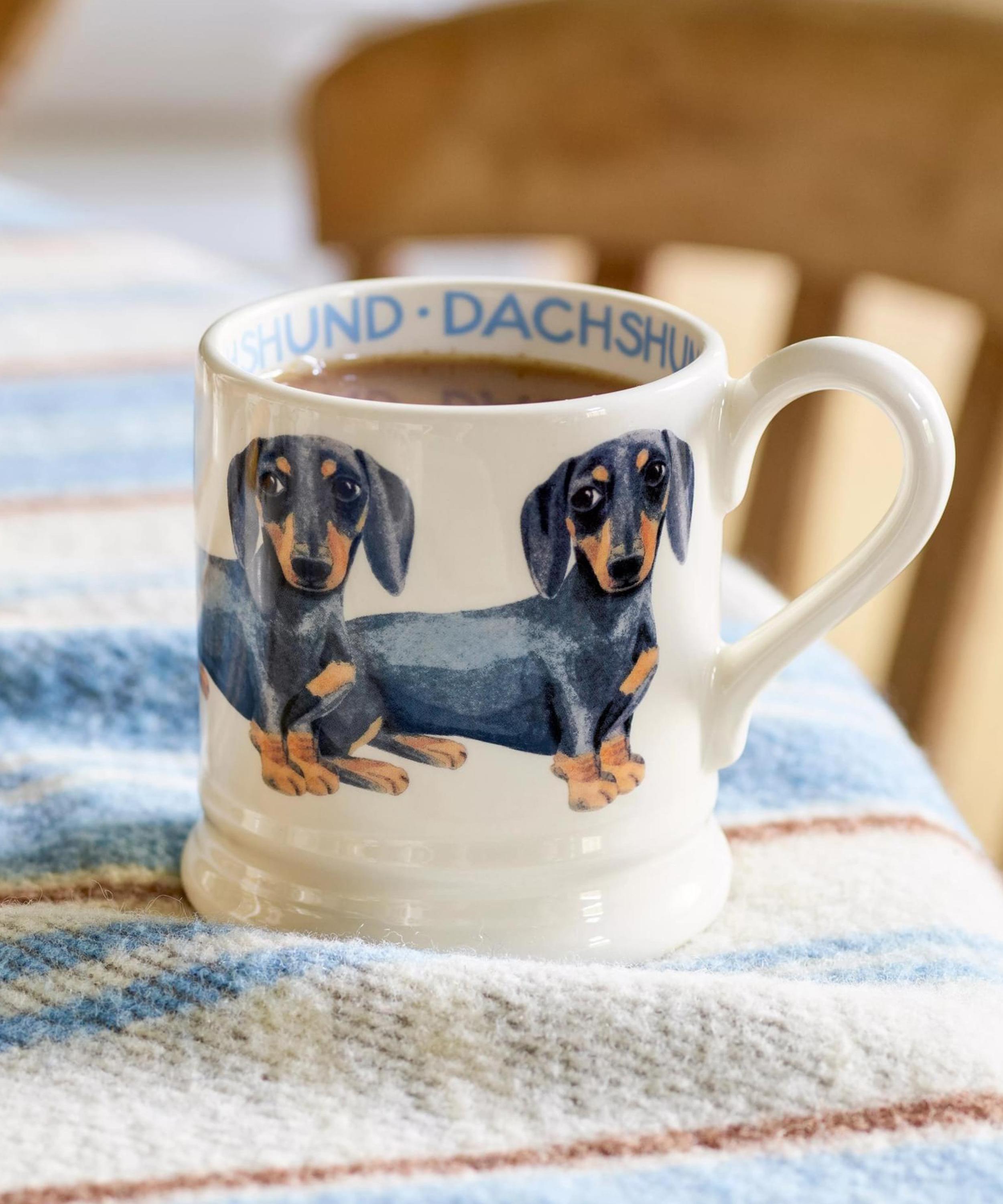 Emma Bridgewater - Dogs Black and Tan Dachshund Half-Pint Mug image number 1