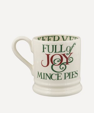 Emma Bridgewater - Christmas Toast & Marmalade Peace and Love Half-Pint Mug image number 1
