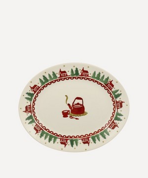 Emma Bridgewater - Christmas Cabin Small Oval Platter image number 0