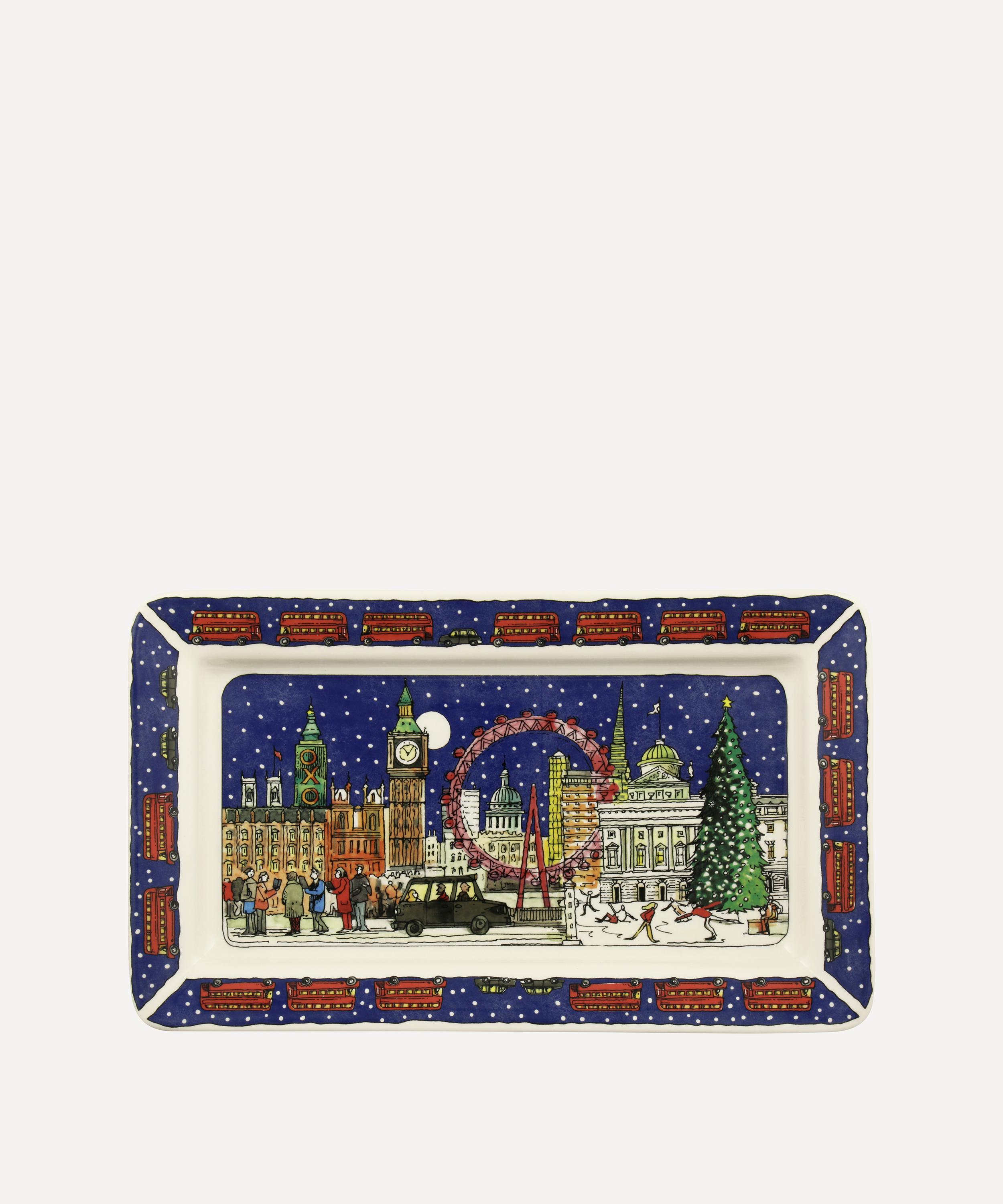 Emma Bridgewater London At Christmas Medium Oblong Plate Liberty
