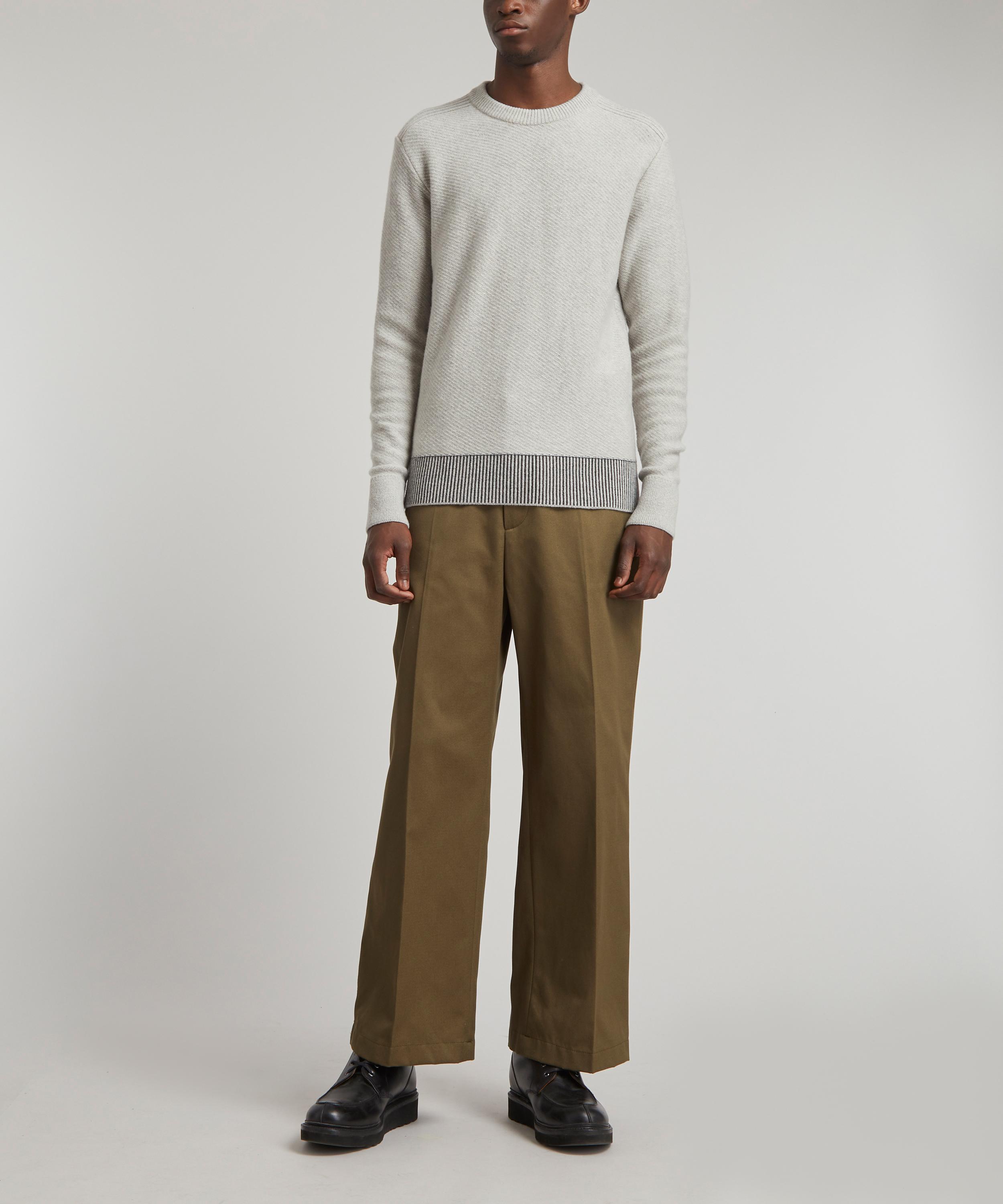 Oliver Spencer - Blenheim Light Grey Jumper image number 1