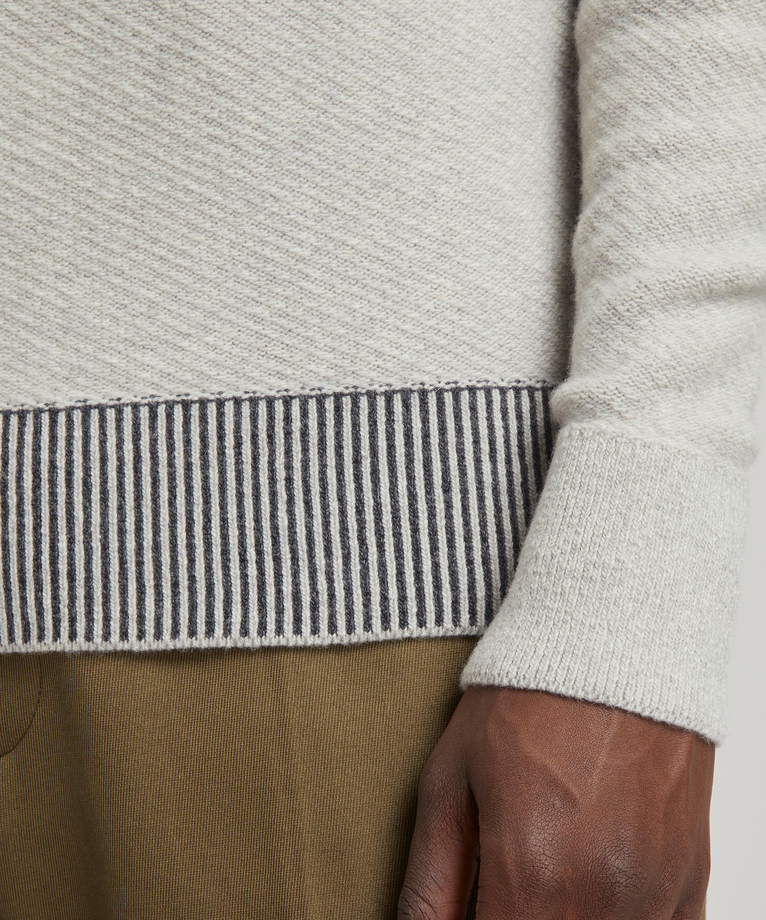 Oliver Spencer - Blenheim Light Grey Jumper image number 4