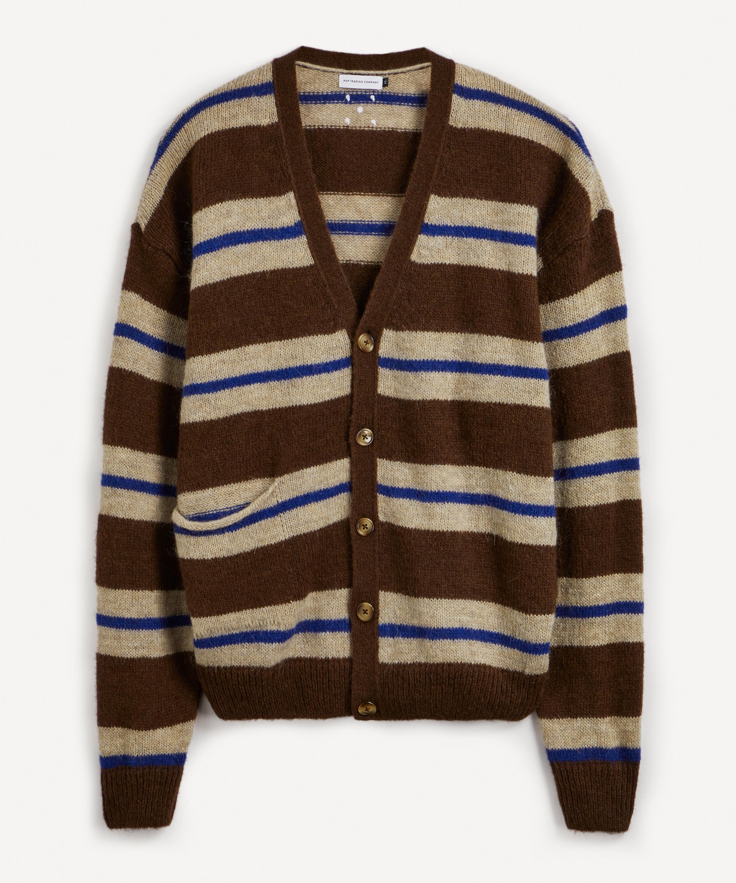 Pop Trading Company Striped Rain Drum Cardigan | Liberty