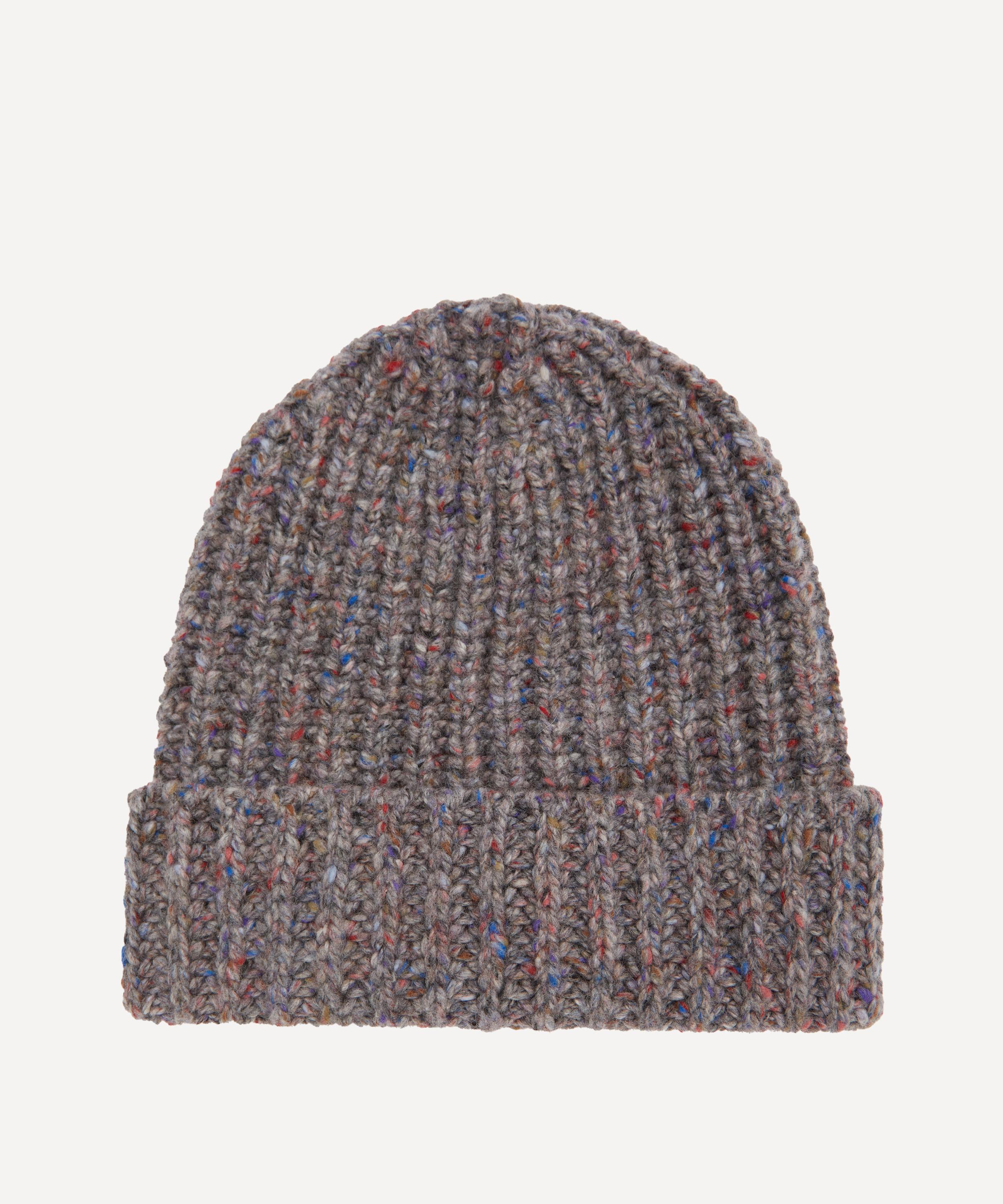 Johnstons of Elgin - Donegal Ribbed Cashmere Beanie Hat image number 0