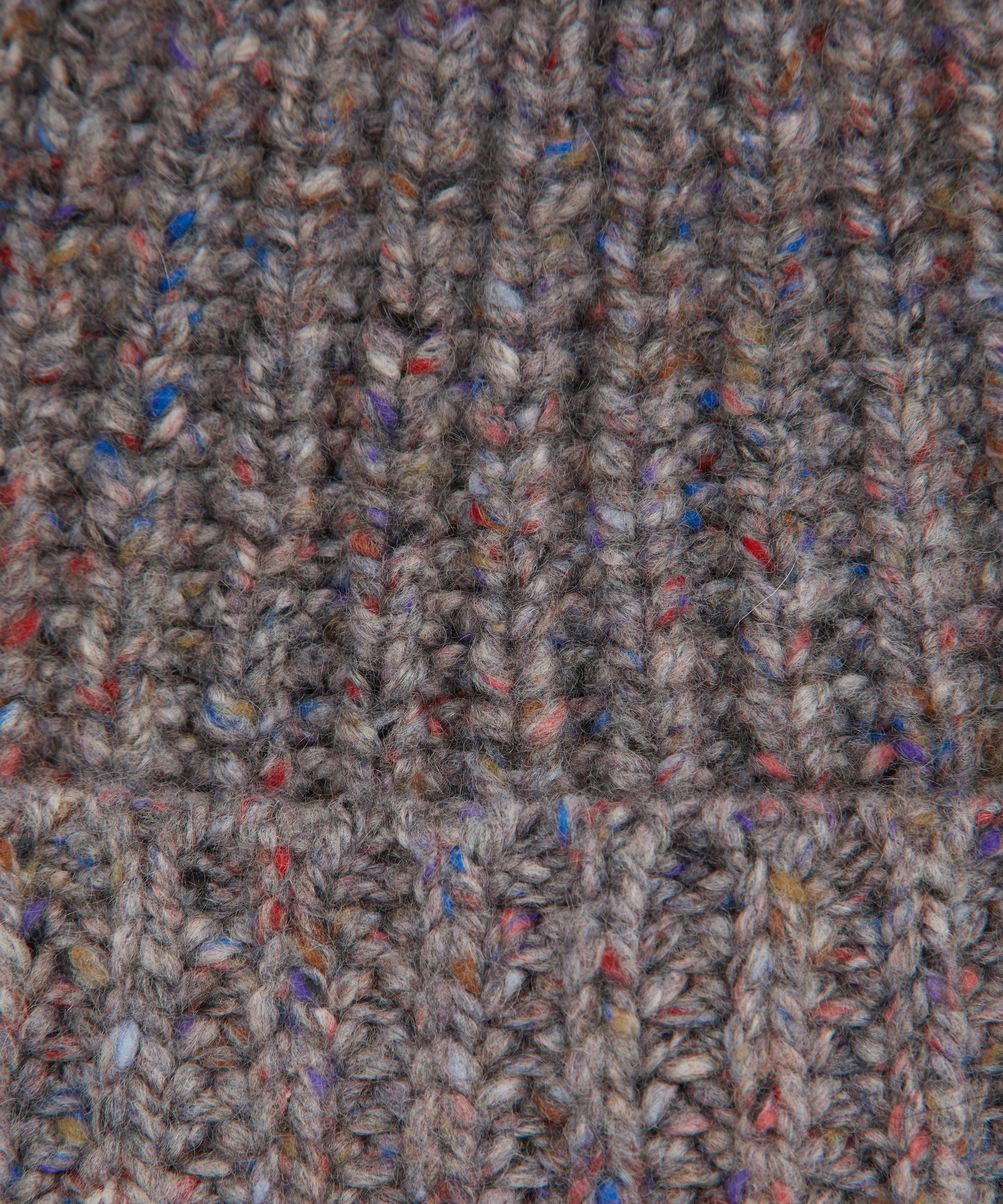 Johnstons of Elgin - Donegal Ribbed Cashmere Beanie Hat image number 2