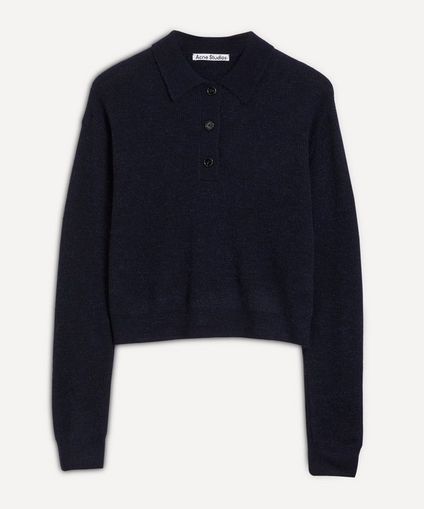 Acne Studios - Alpaca-Blend Polo-Sweater image number null