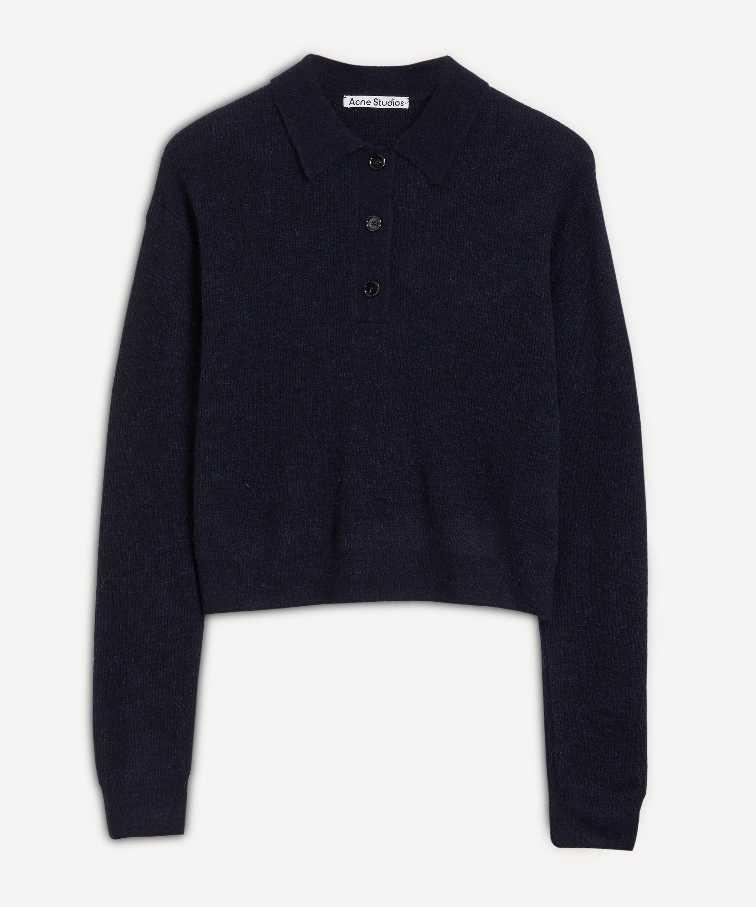 Acne Studios Alpaca-Blend Polo-Sweater | Liberty