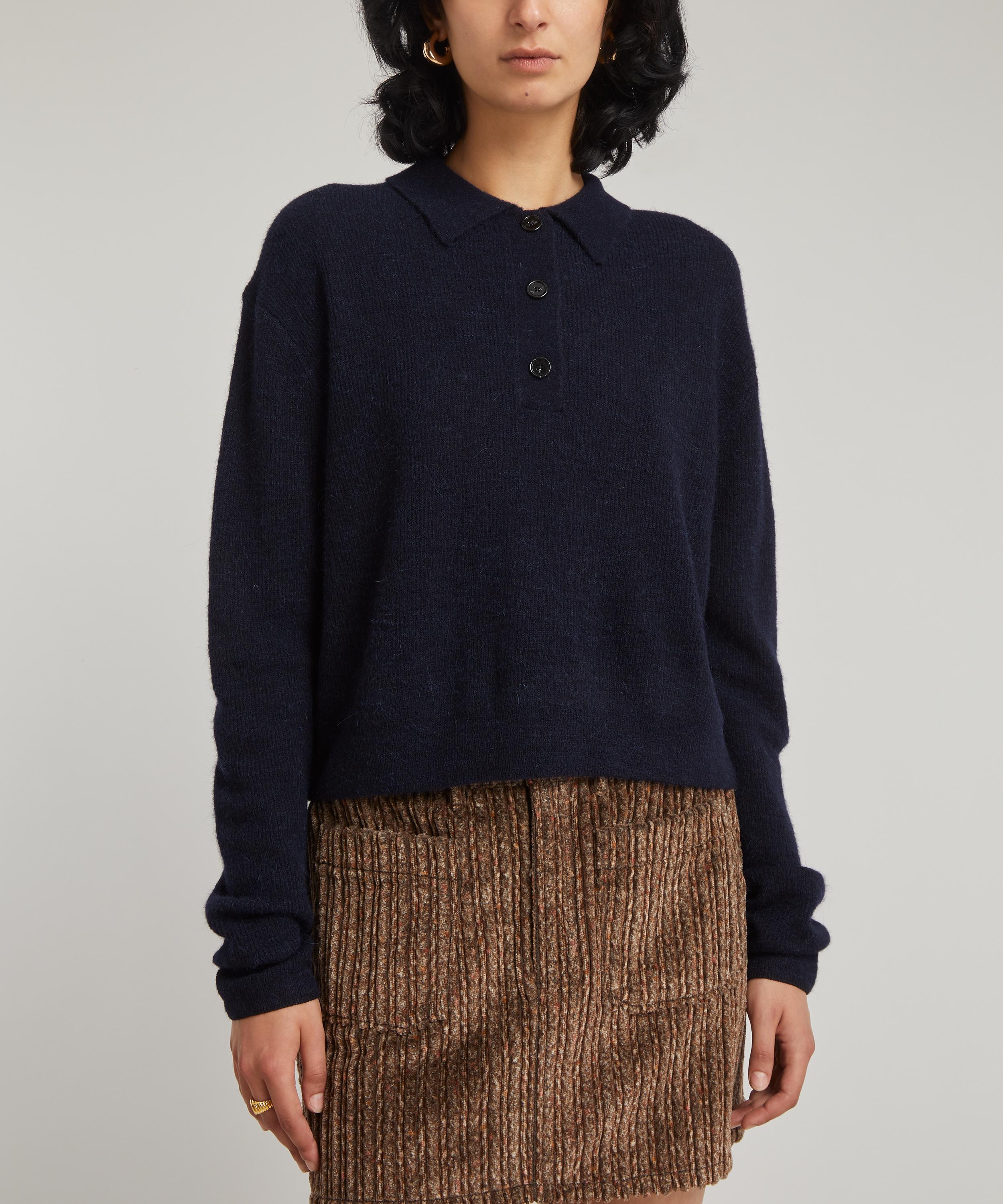 Acne Studios Alpaca-Blend Polo-Sweater | Liberty