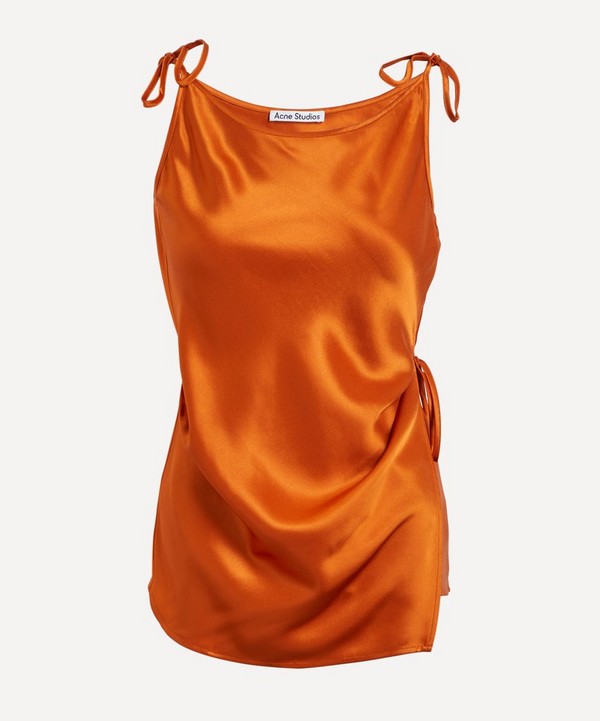 Acne Studios - Sleeveless Satin Top image number null