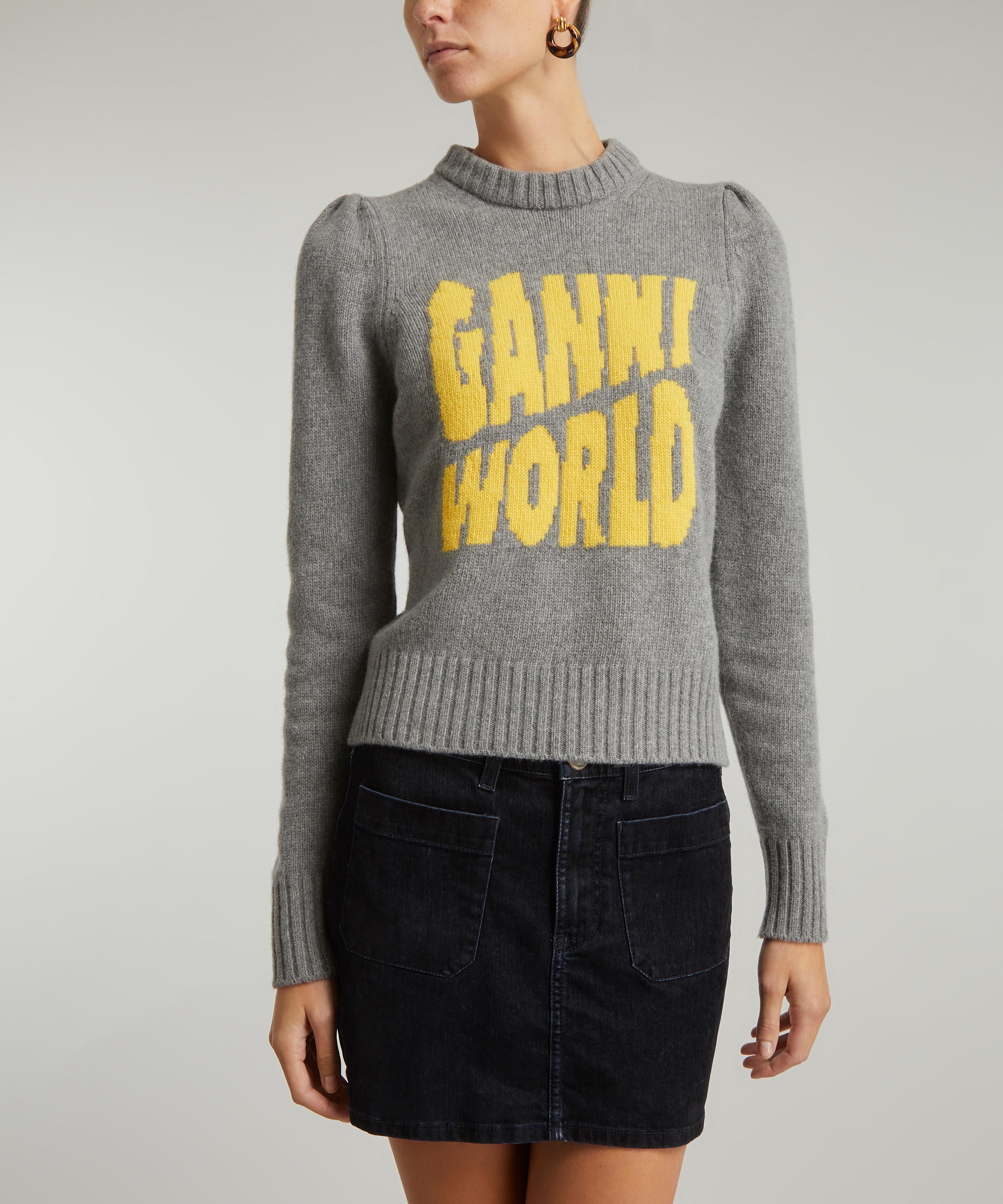 Ganni shop grey sweater