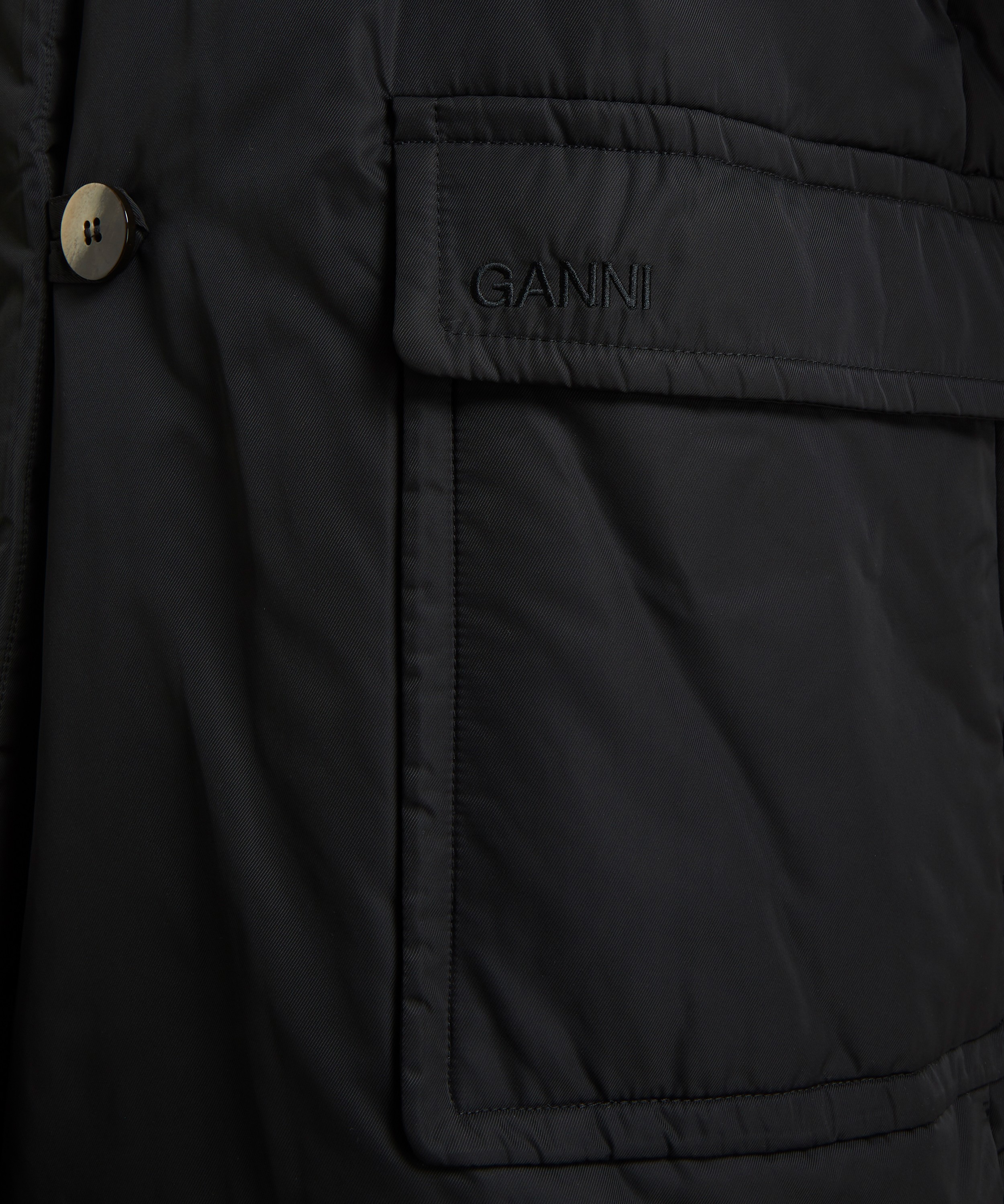 Ganni - Shiny Midi Jacket image number 4