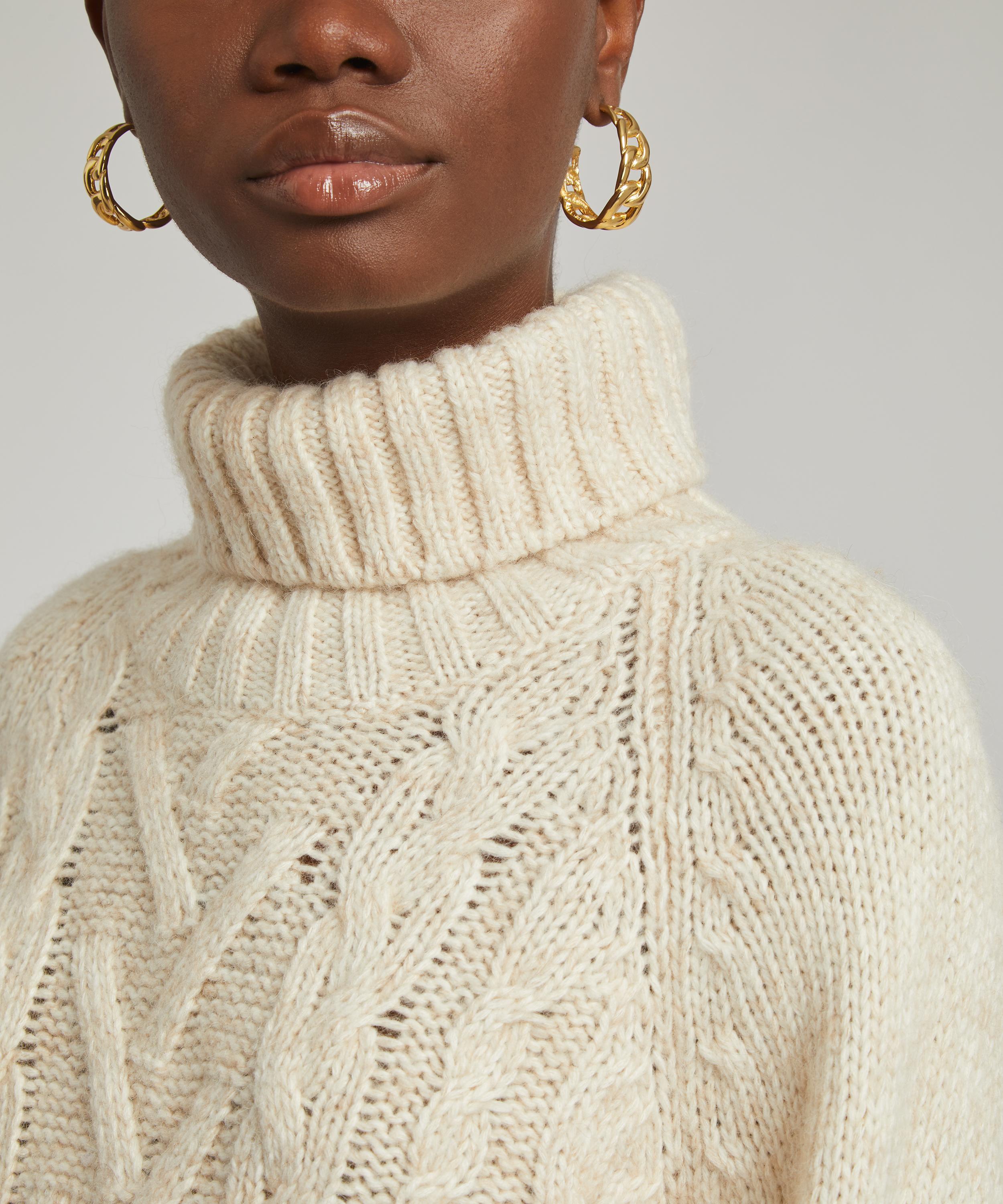 Ganni shop cream jumper