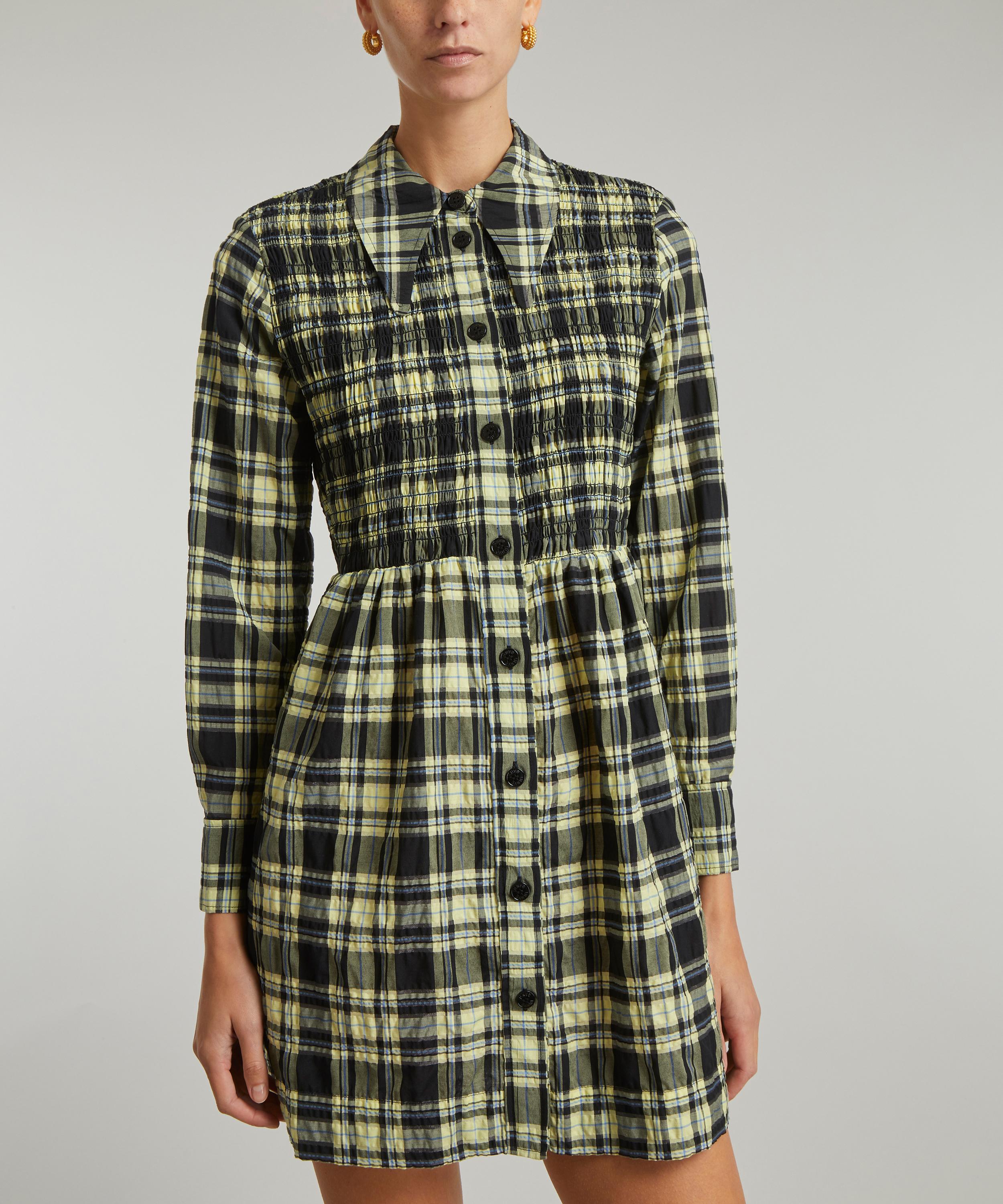 Ganni gingham dress best sale