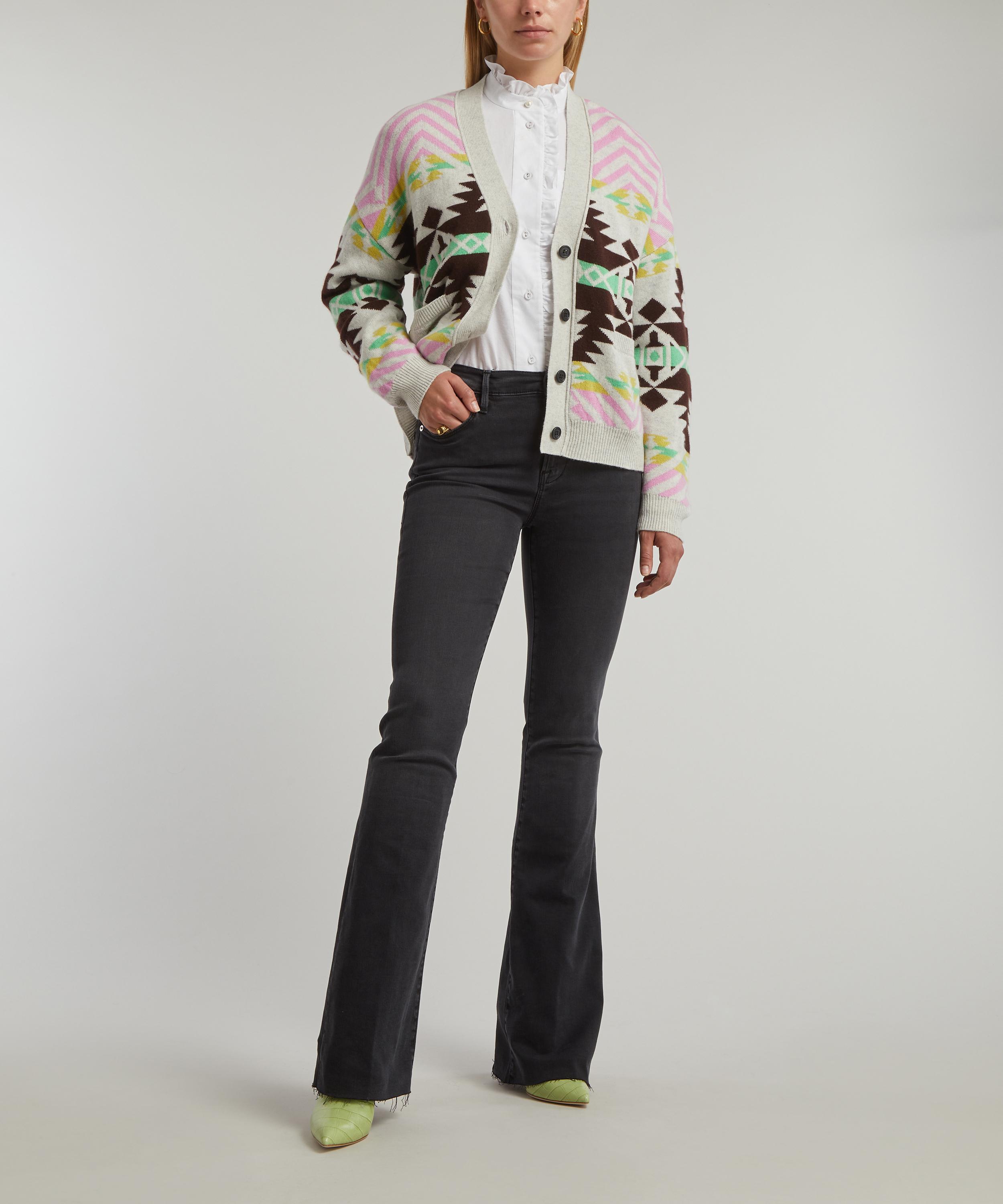 Jumper 1234 - Aztec V-Neck Cashmere Cardigan image number 1
