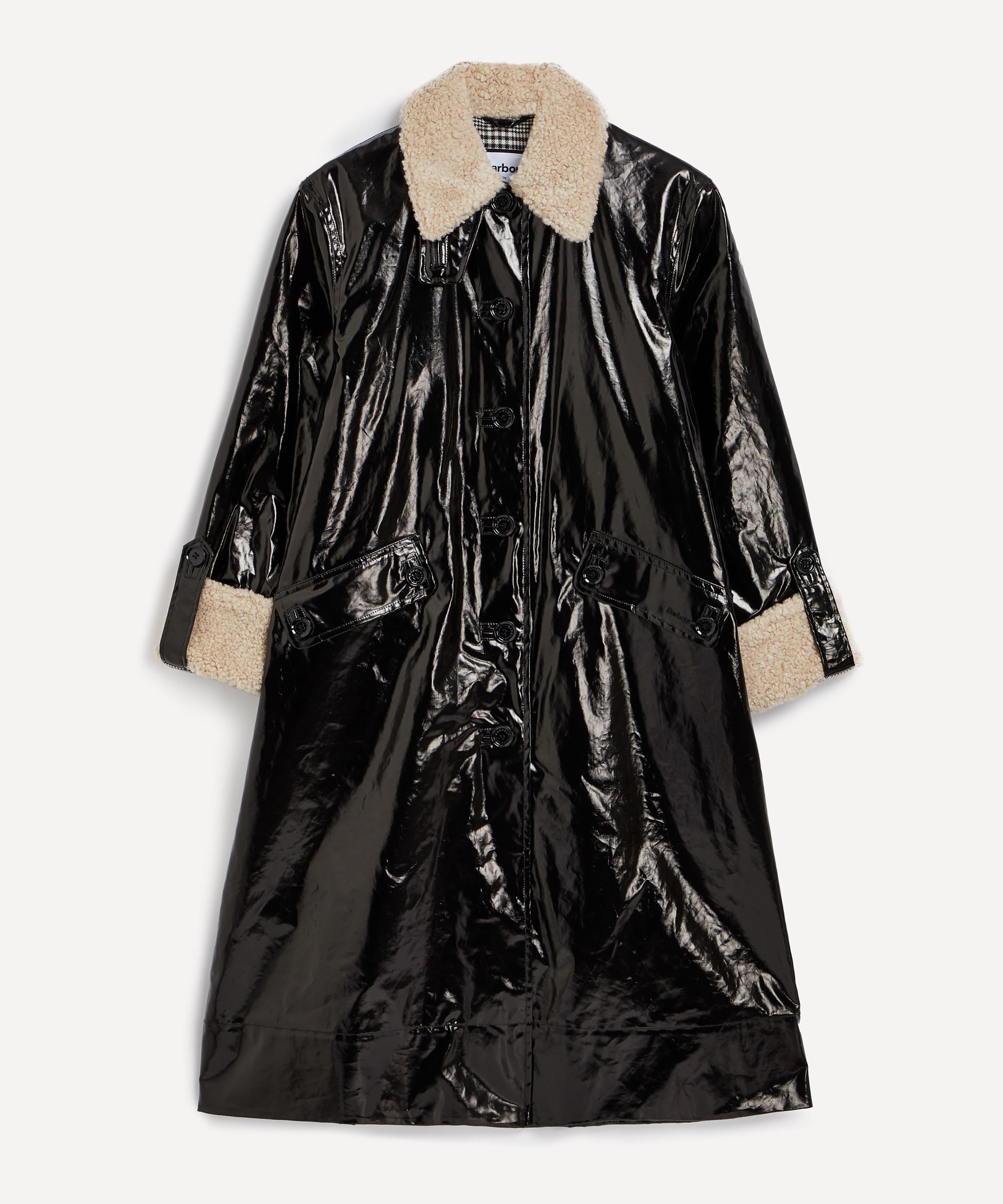 Barbour - xALEXACHUNG Eugenie Faux Shearling-Trimmed Coated Cotton Coat image number 0