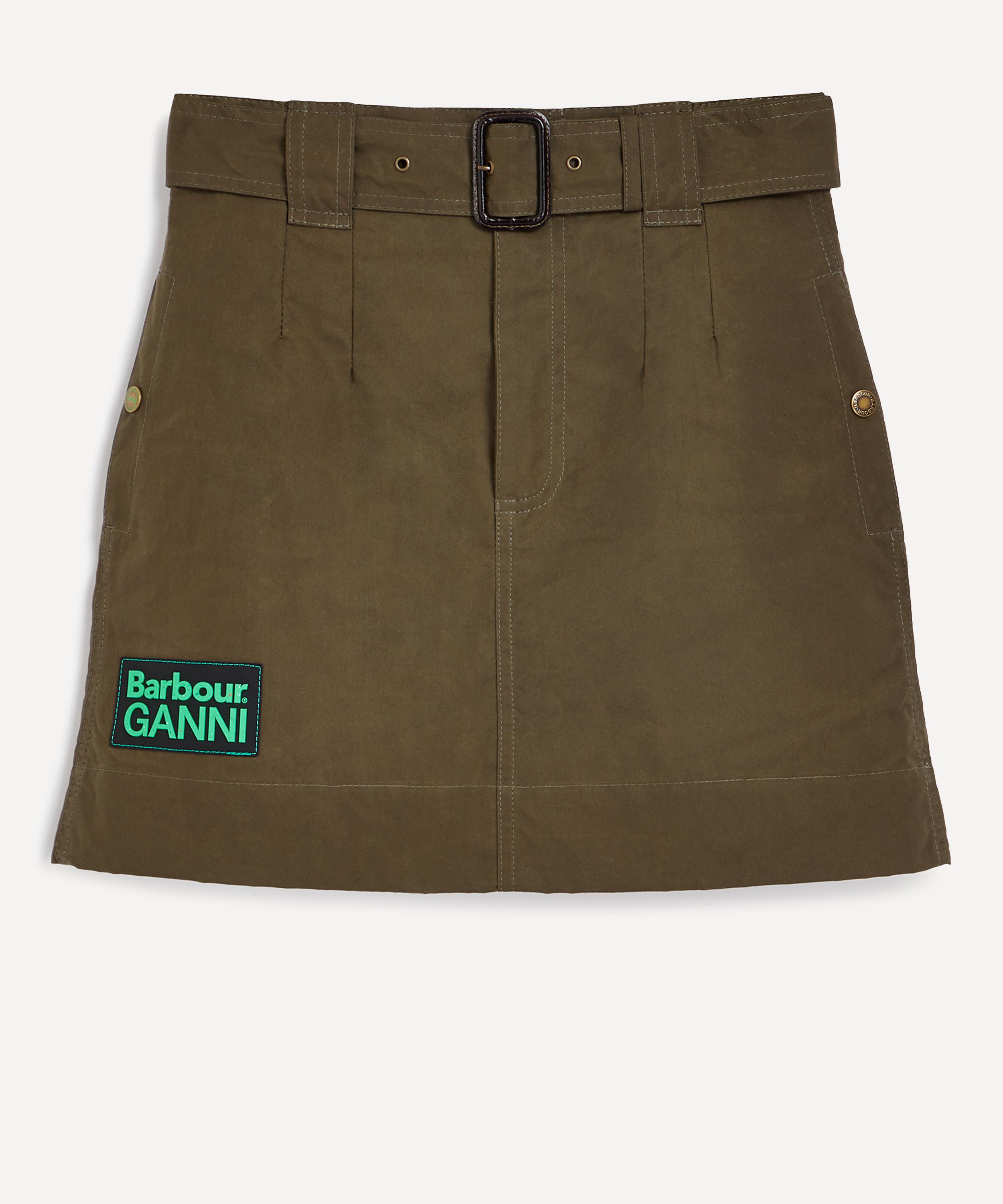 Barbour - x GANNI Khaki Mini-Skirt image number 0