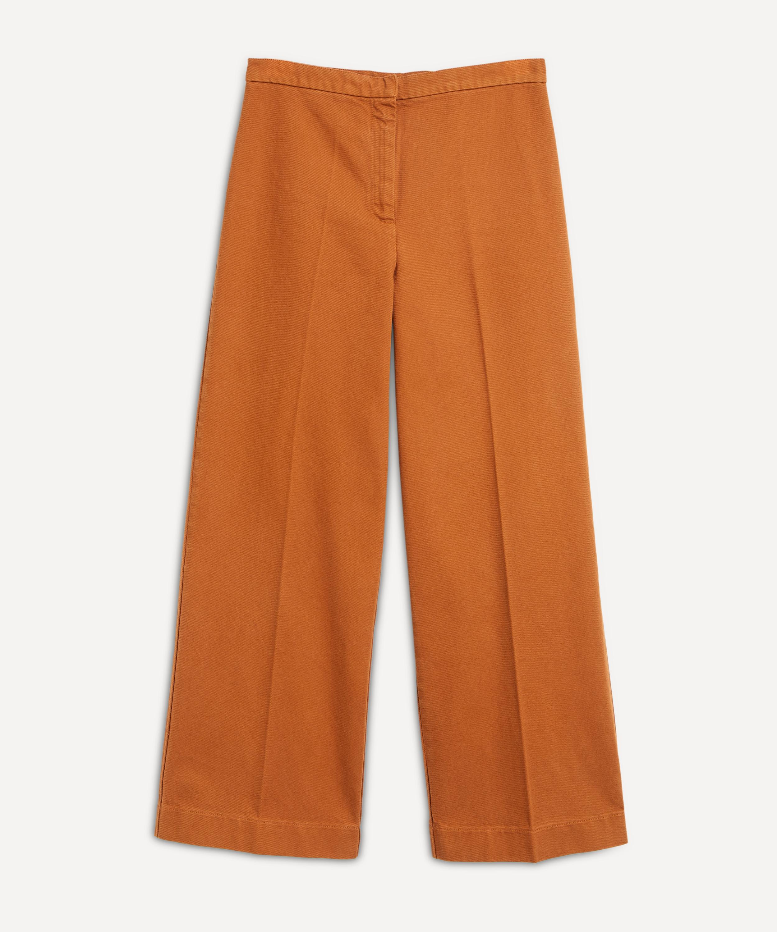 Semicouture Outlet: pants for woman - Orange  Semicouture pants Y3SQ10  online at