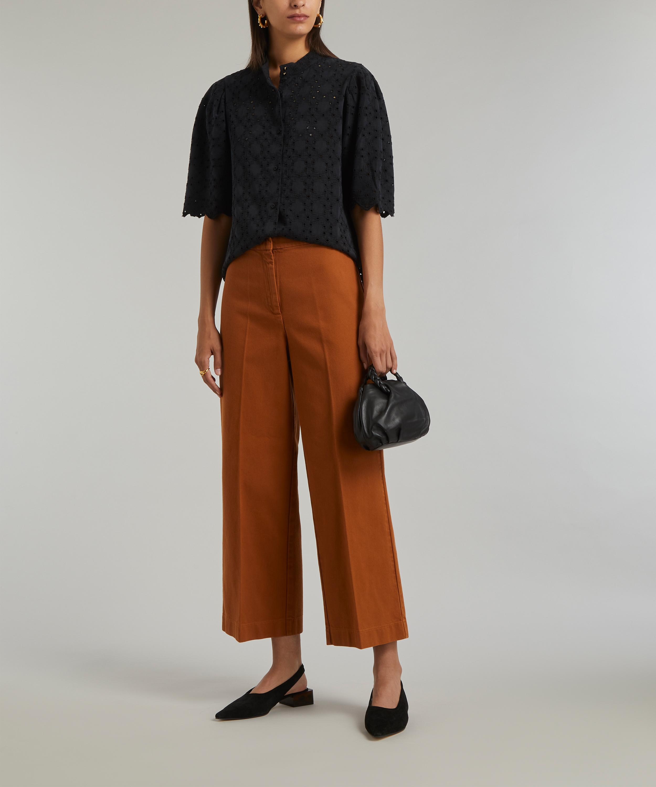 Alberta Wide Leg Trousers –