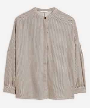Sessùn - Colonella Striped Oversized Shirt image number 0