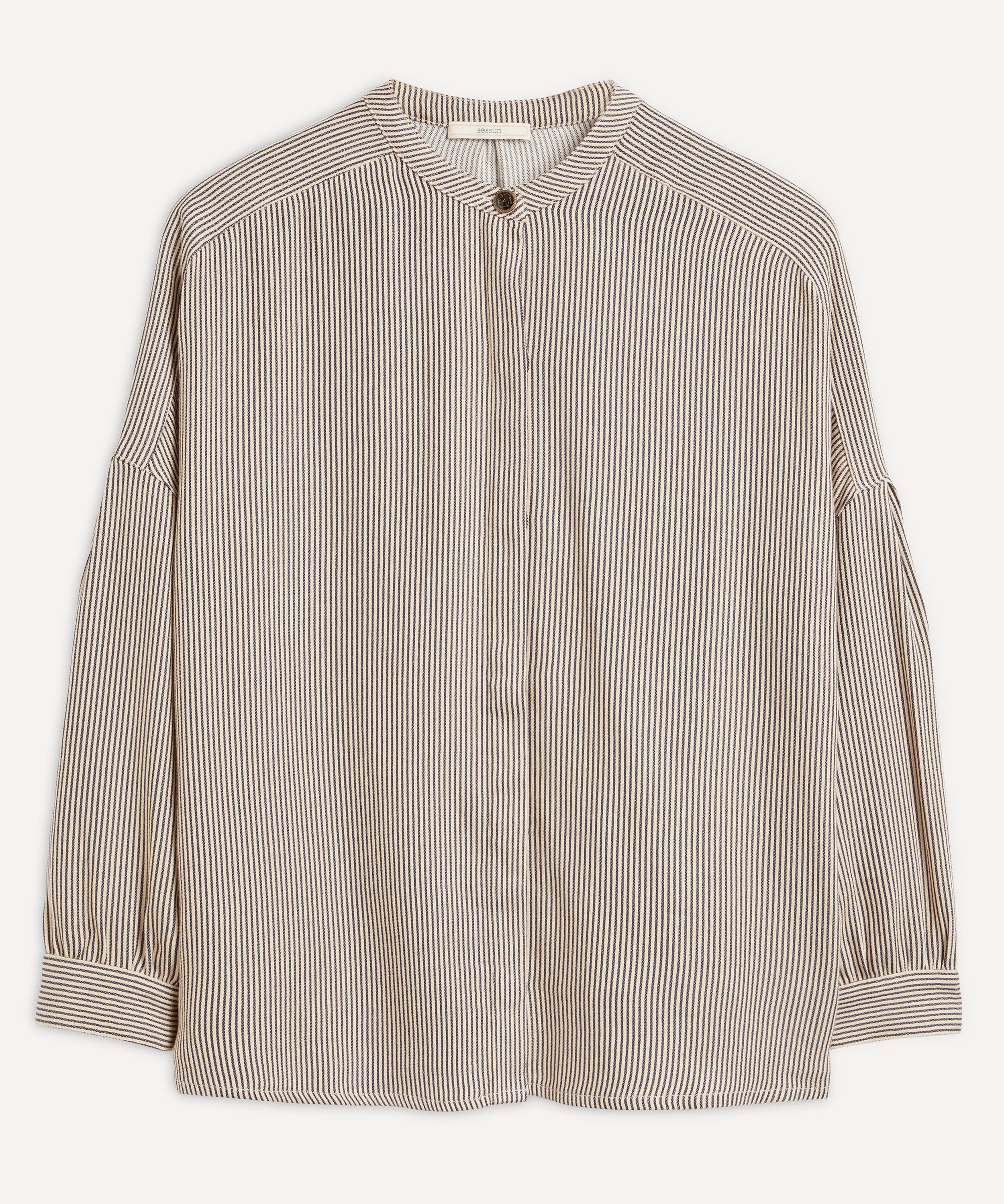 Sessùn - Colonella Striped Oversized Shirt image number 0