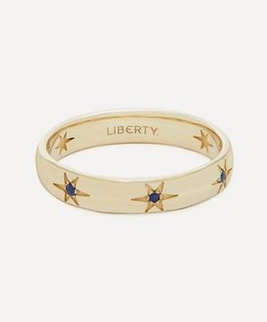Liberty - 9ct Gold Ianthe Star Sapphire Band Ring image number 0