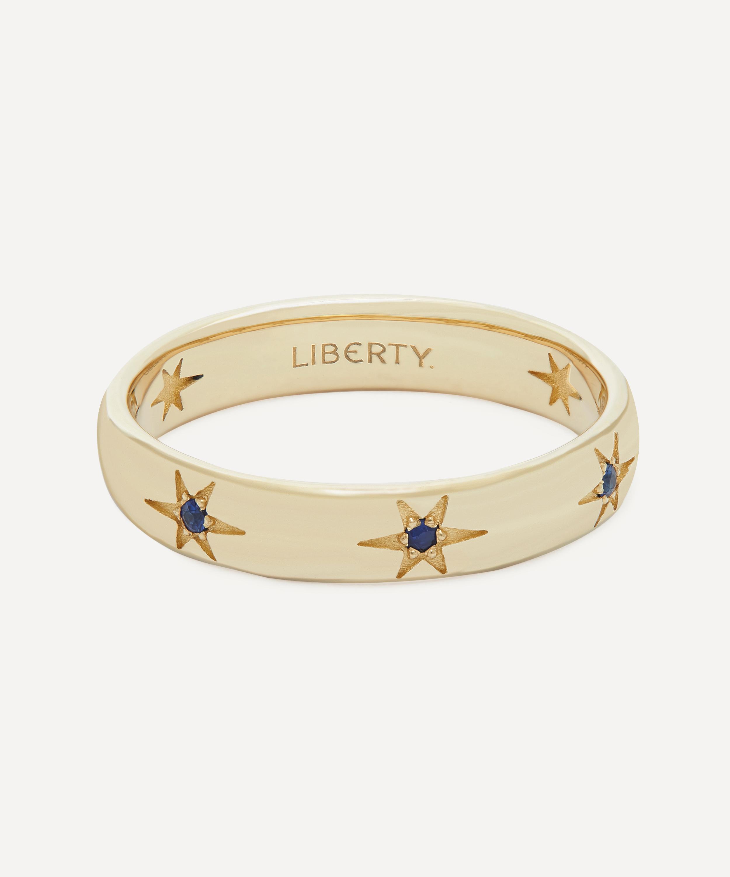 Liberty - 9ct Gold Ianthe Star Sapphire Band Ring