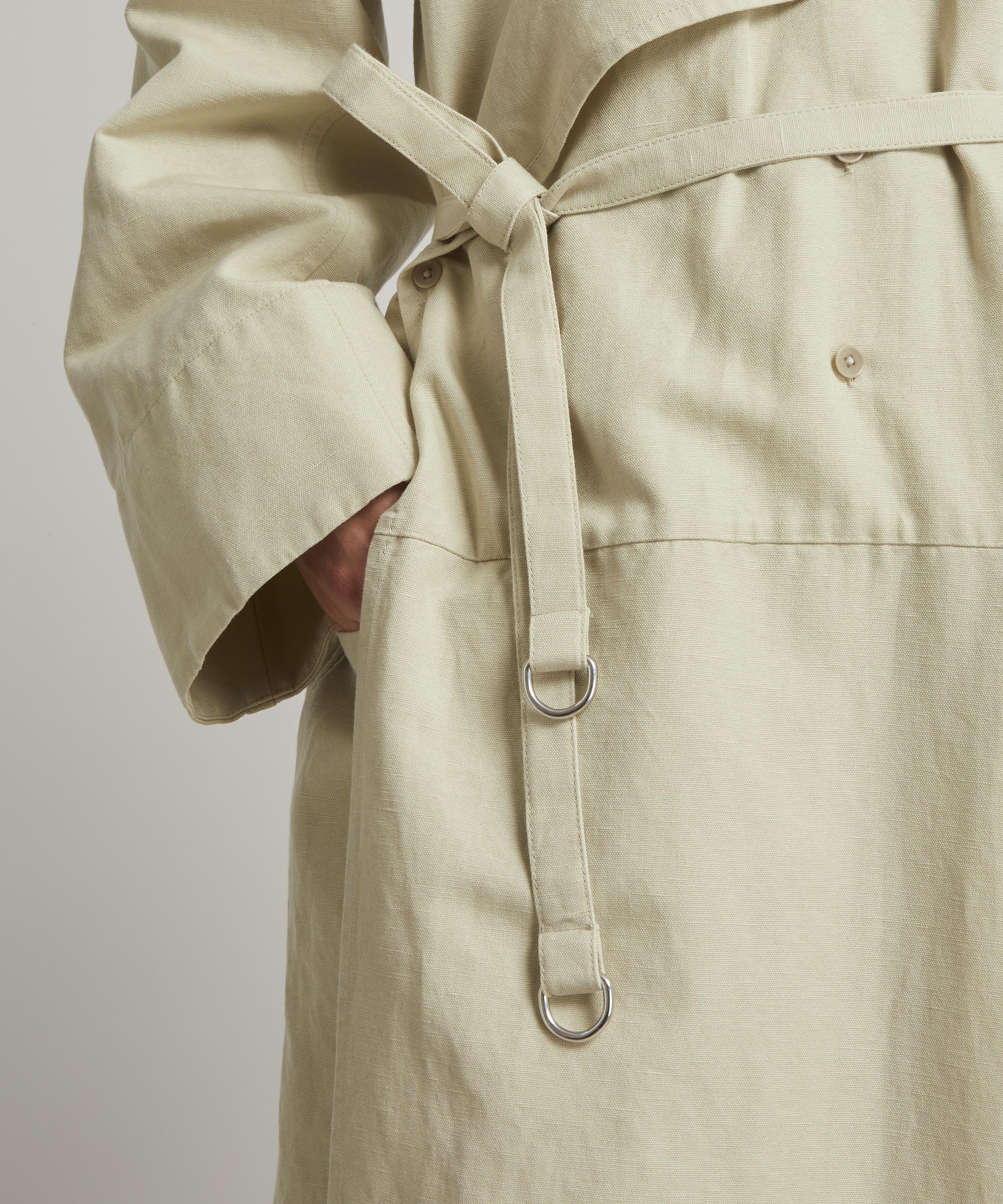 LEMAIRE asymmetric trench coat - Green