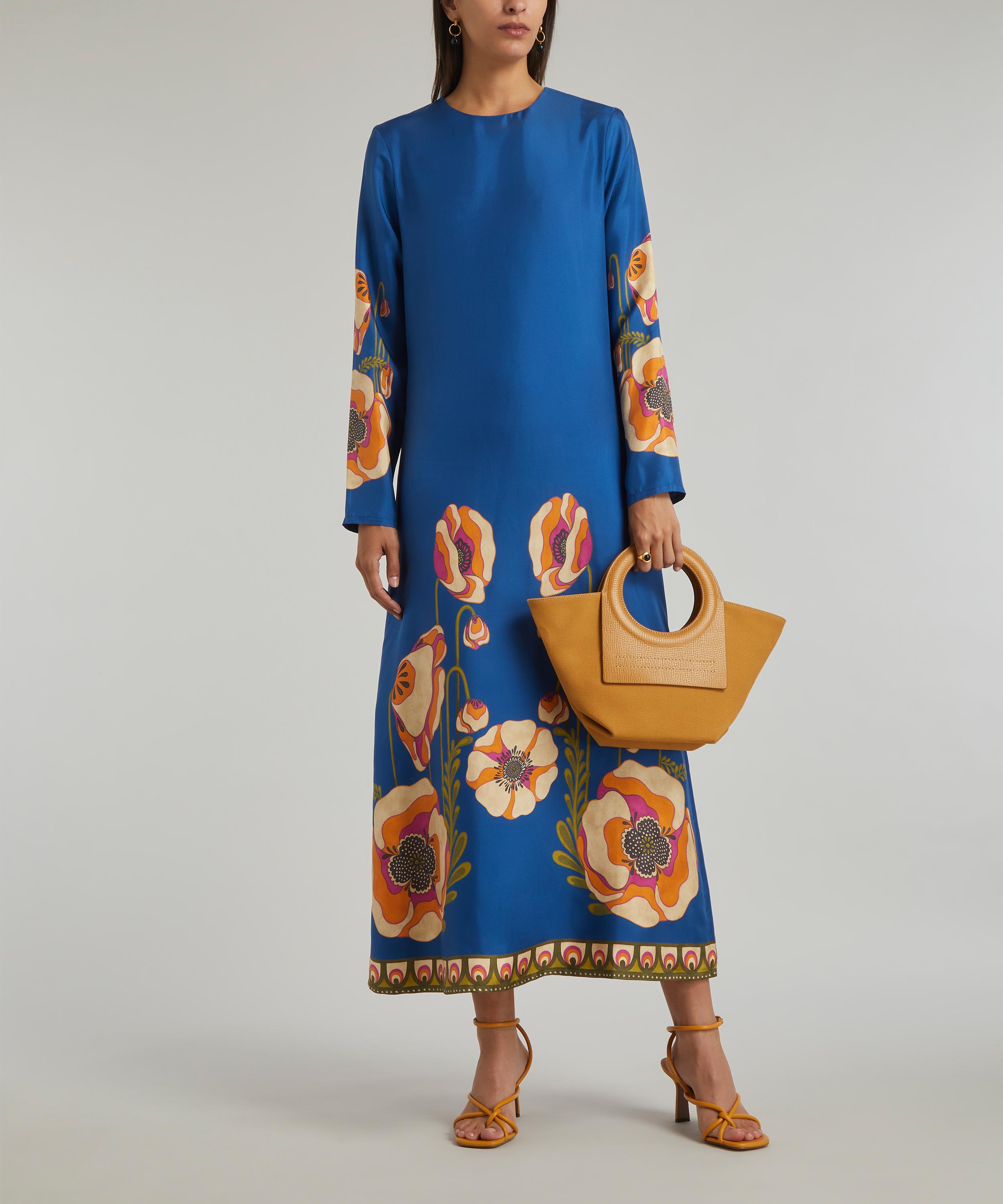 La DoubleJ - Silk Long-Sleeve Swing Dress image number 1