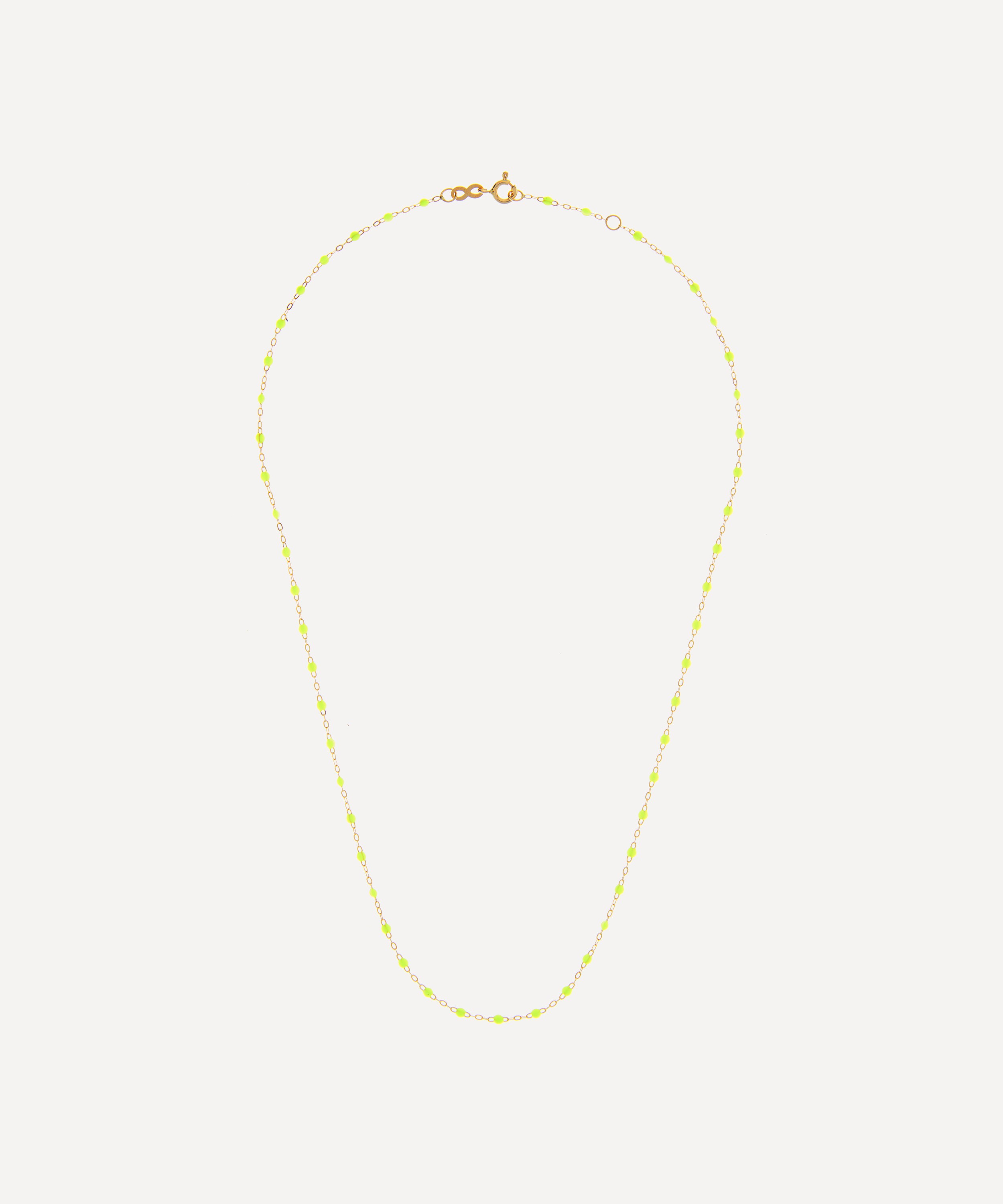 Gigi Clozeau - 18ct Gold Classic Gigi Resin Bead Necklace image number 0