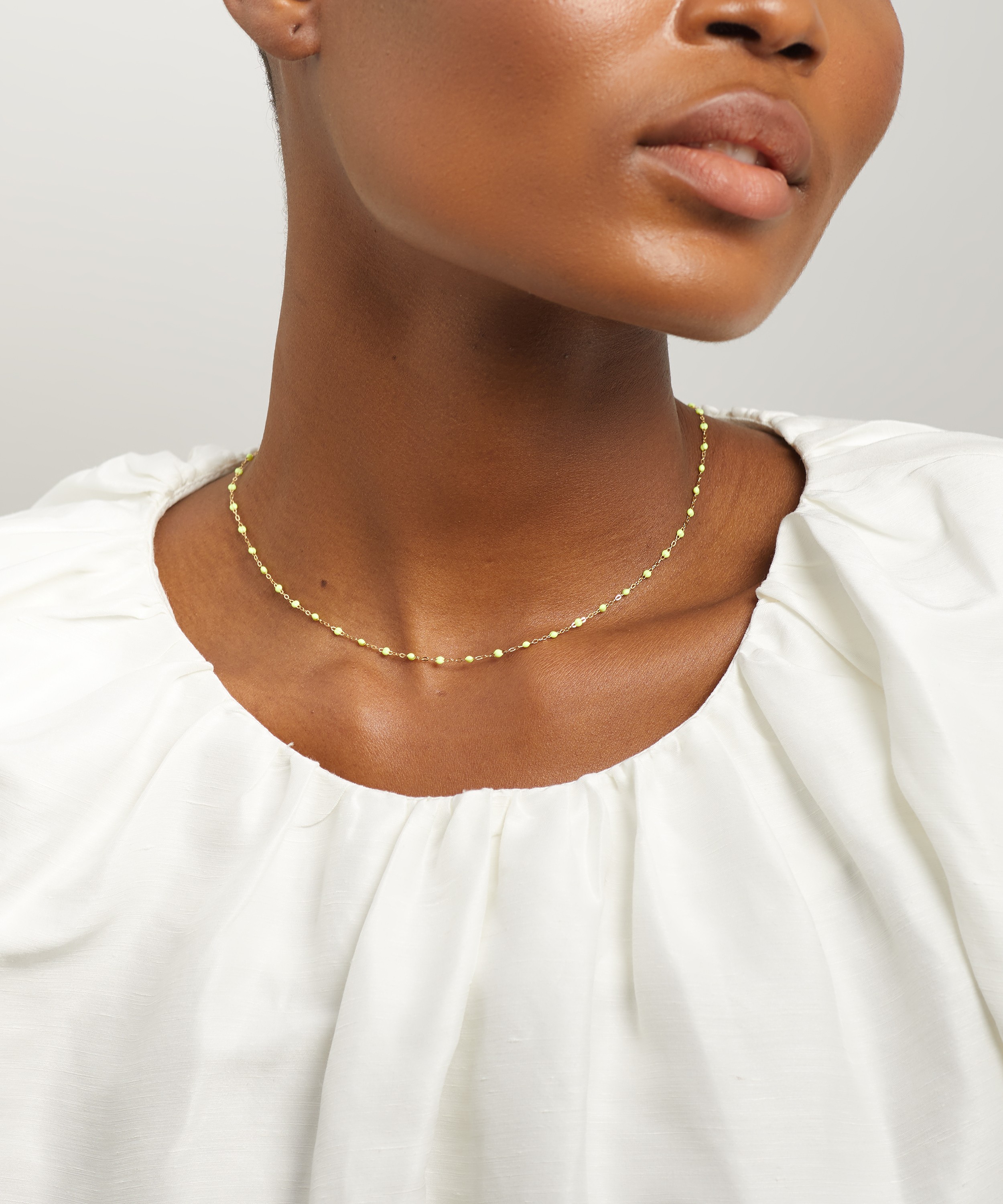 Gigi Clozeau - 18ct Gold Classic Gigi Resin Bead Necklace image number 1