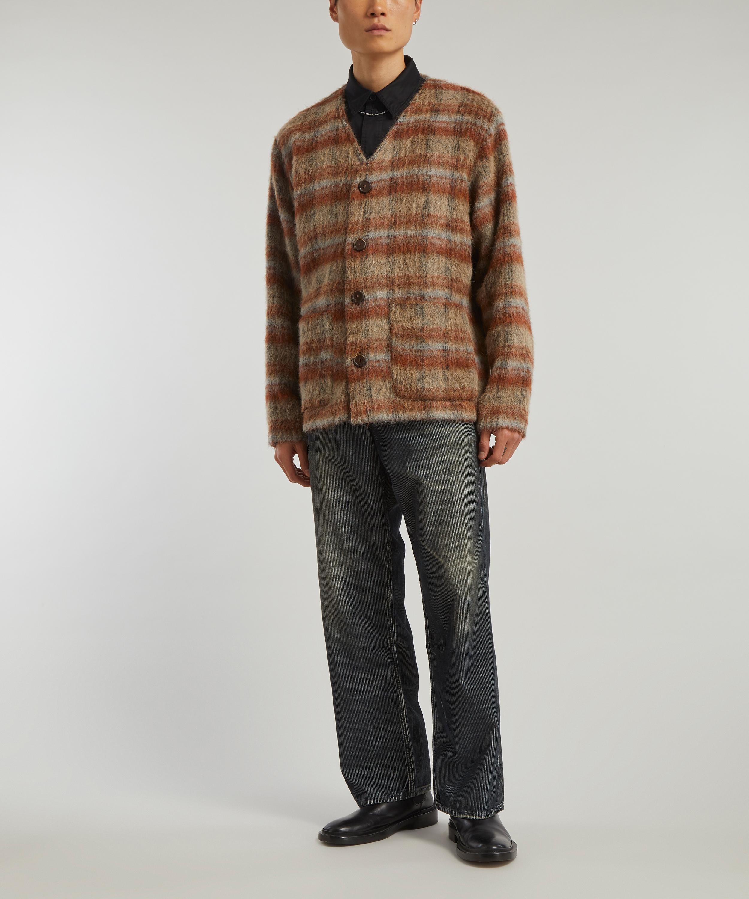 身幅58cmOUR LEGACY AMENT CHECK MOHAIR CARDIGAN