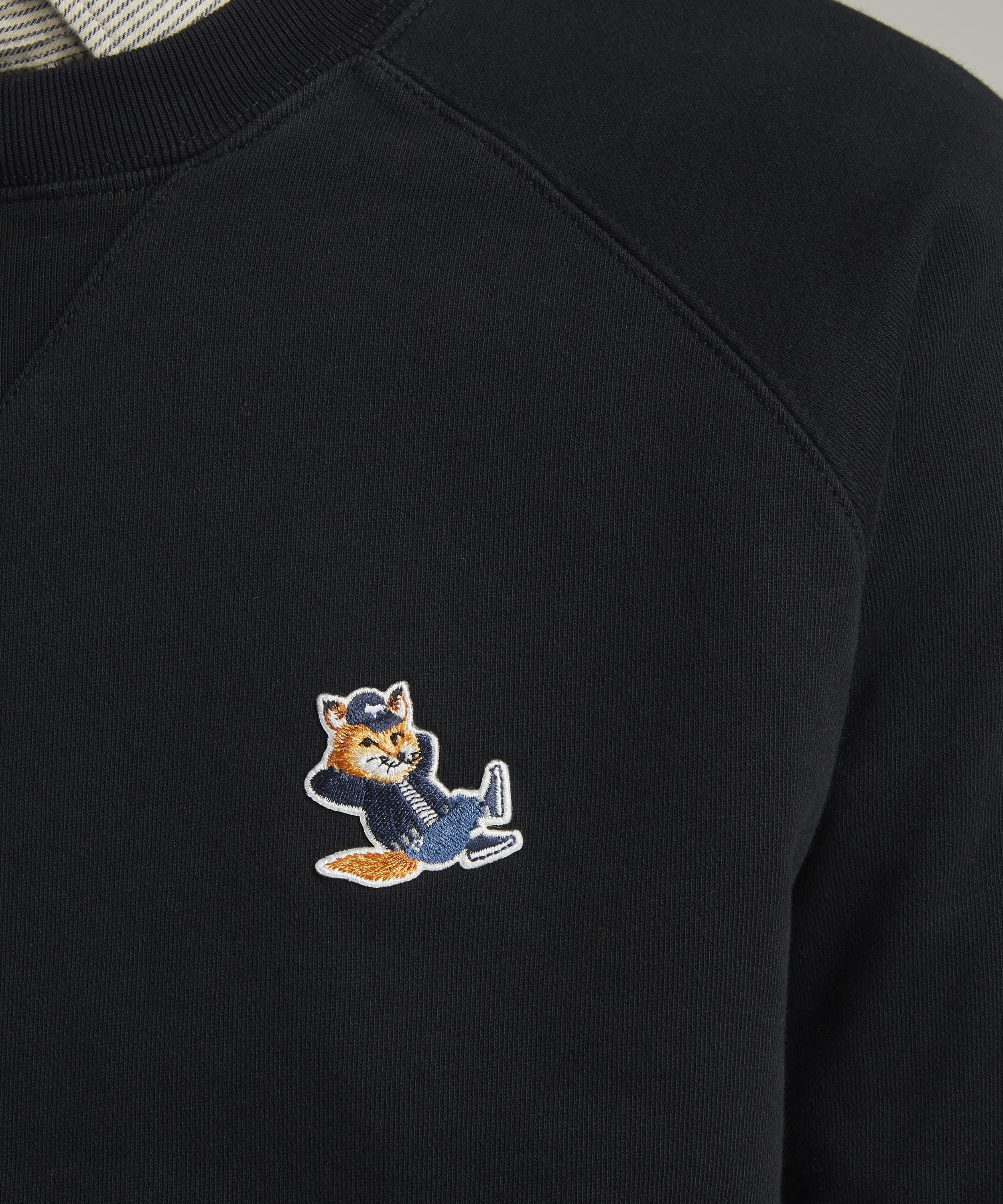 Maison Kitsune Dressed Fox Patch Classic Sweatshirt Liberty