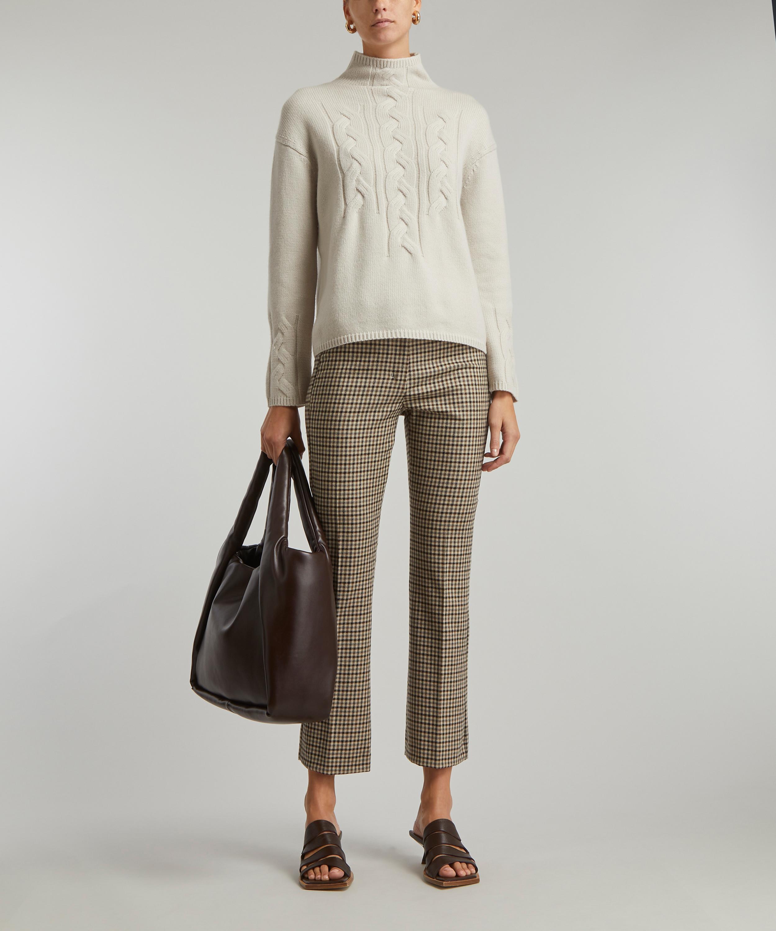 S Max Mara - Gesso Stretch-Wool Trousers image number 1