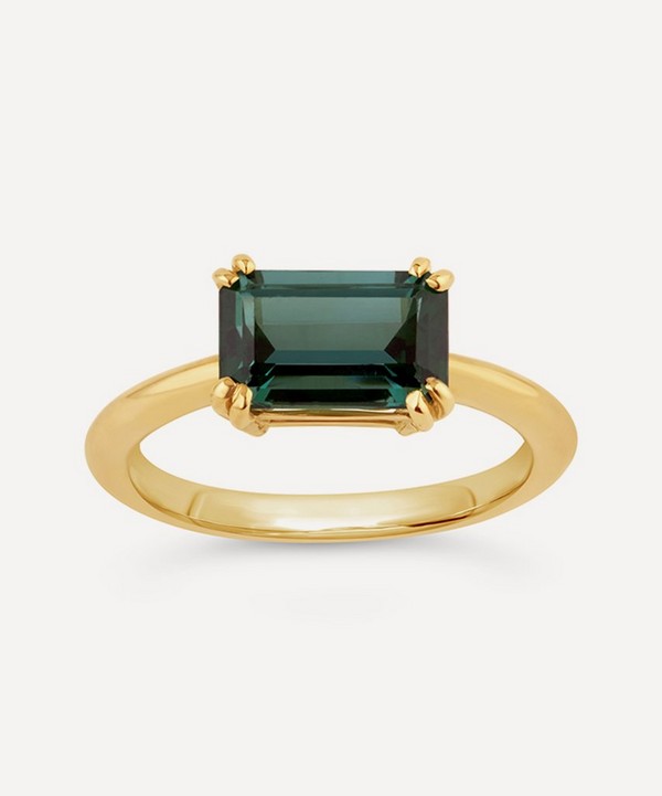 Dinny Hall - 18ct Gold Hollie Green Tourmaline Ring image number null