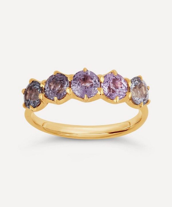 Dinny Hall - 18ct Gold Elyhara Pink Ombre Sapphire Ring image number null