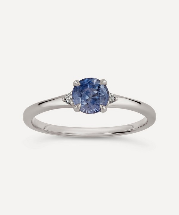 Dinny Hall - 18ct White Gold Kassia Cornflower Blue Sapphire And Diamond Ring image number null