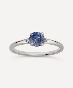 Dinny Hall - 18ct White Gold Kassia Cornflower Blue Sapphire And Diamond Ring image number 0