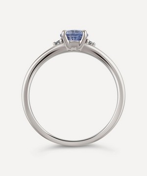 Dinny Hall - 18ct White Gold Kassia Cornflower Blue Sapphire And Diamond Ring image number 2