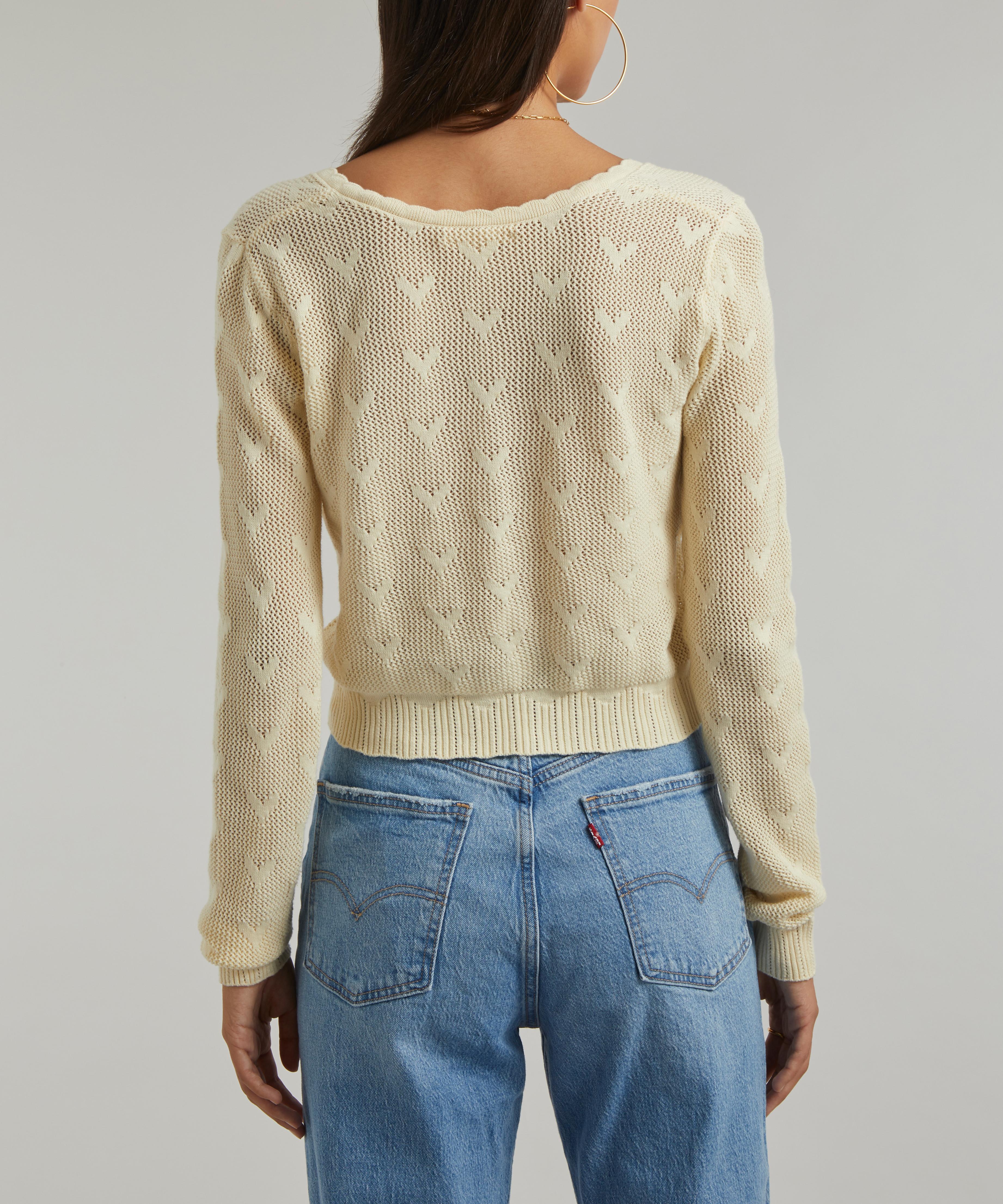 LoveShackFancy - Venice Cropped Cardigan image number 3