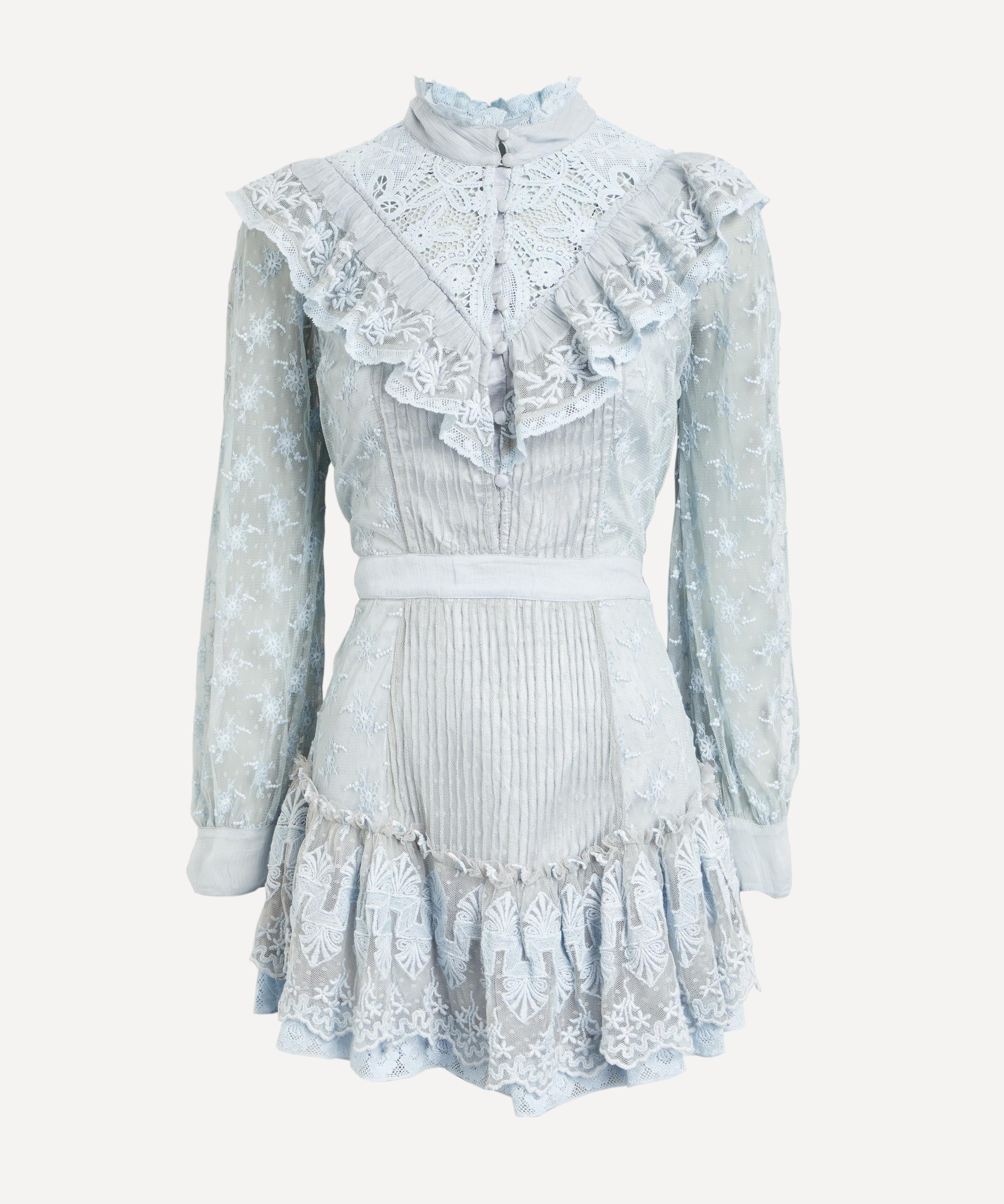 LoveShackFancy - Trisha Lace Mini-Dress image number 0